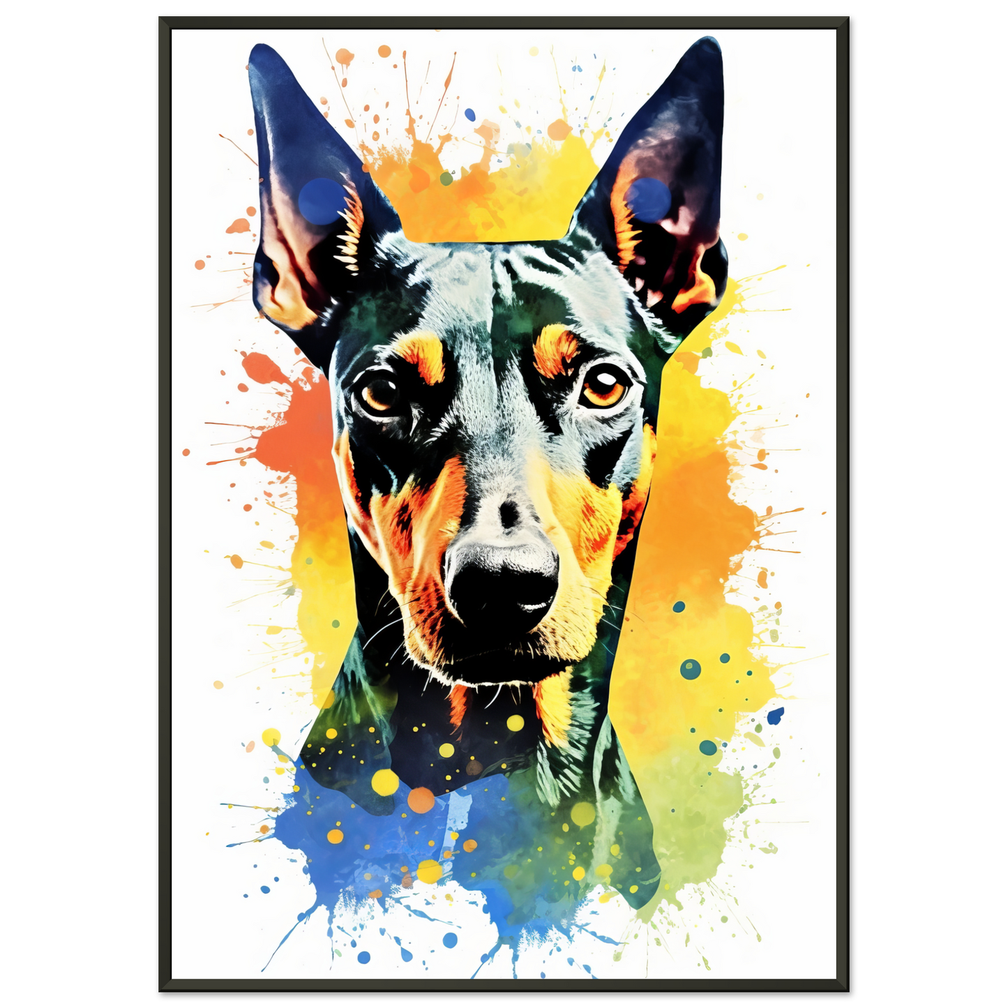 Deutscher Pinscher Pop-Art (DOG263)
