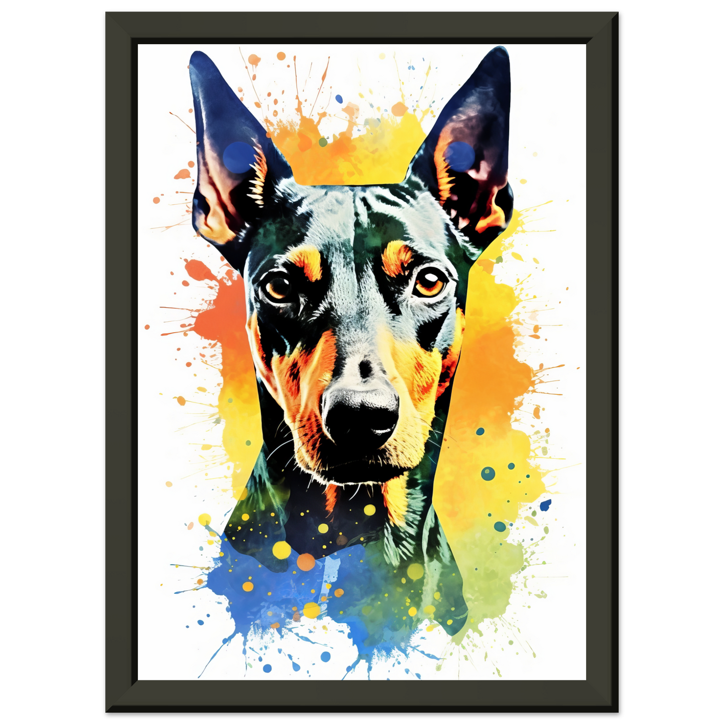 Deutscher Pinscher Pop-Art (DOG263)