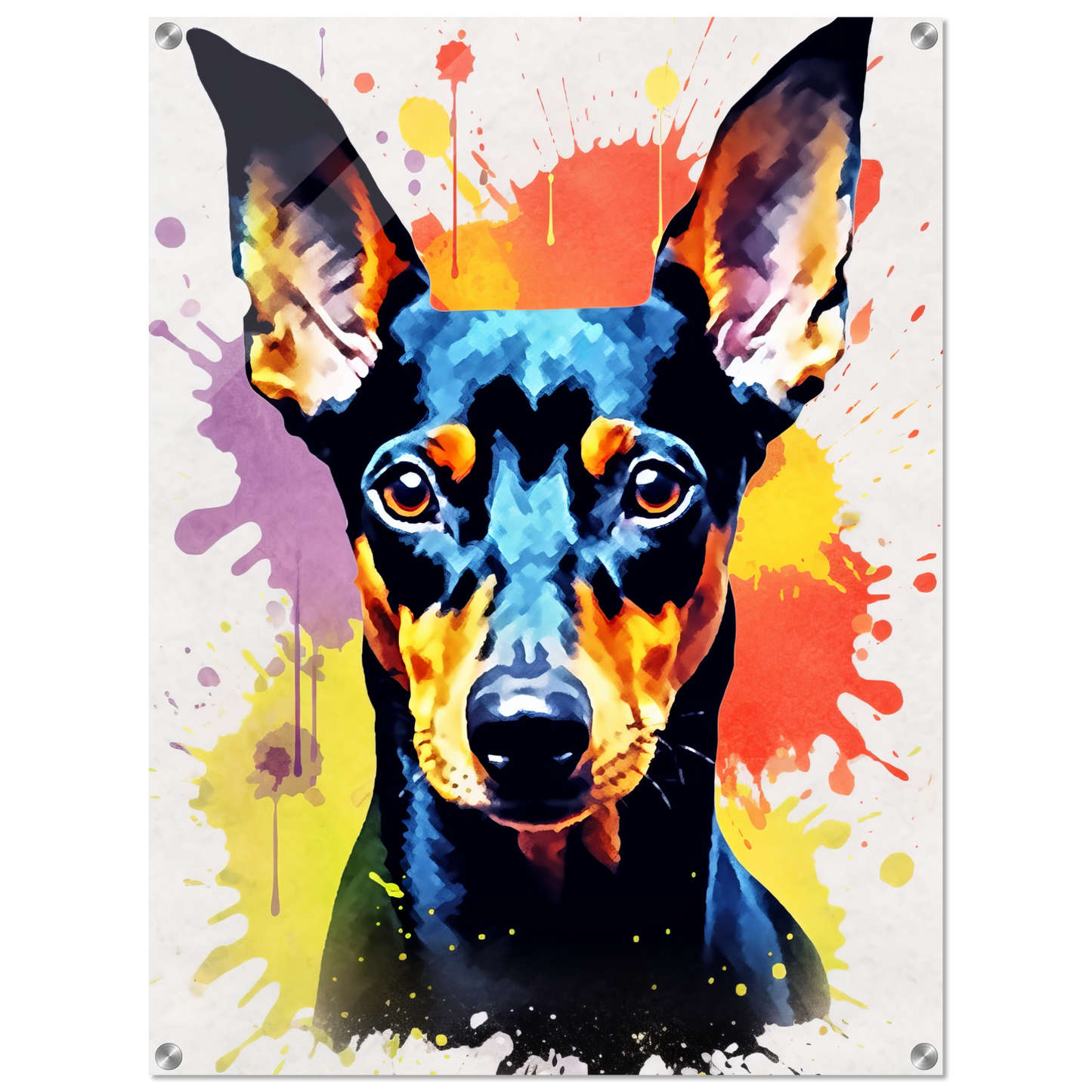 Deutscher Pinscher Pop-Art (DOG264)