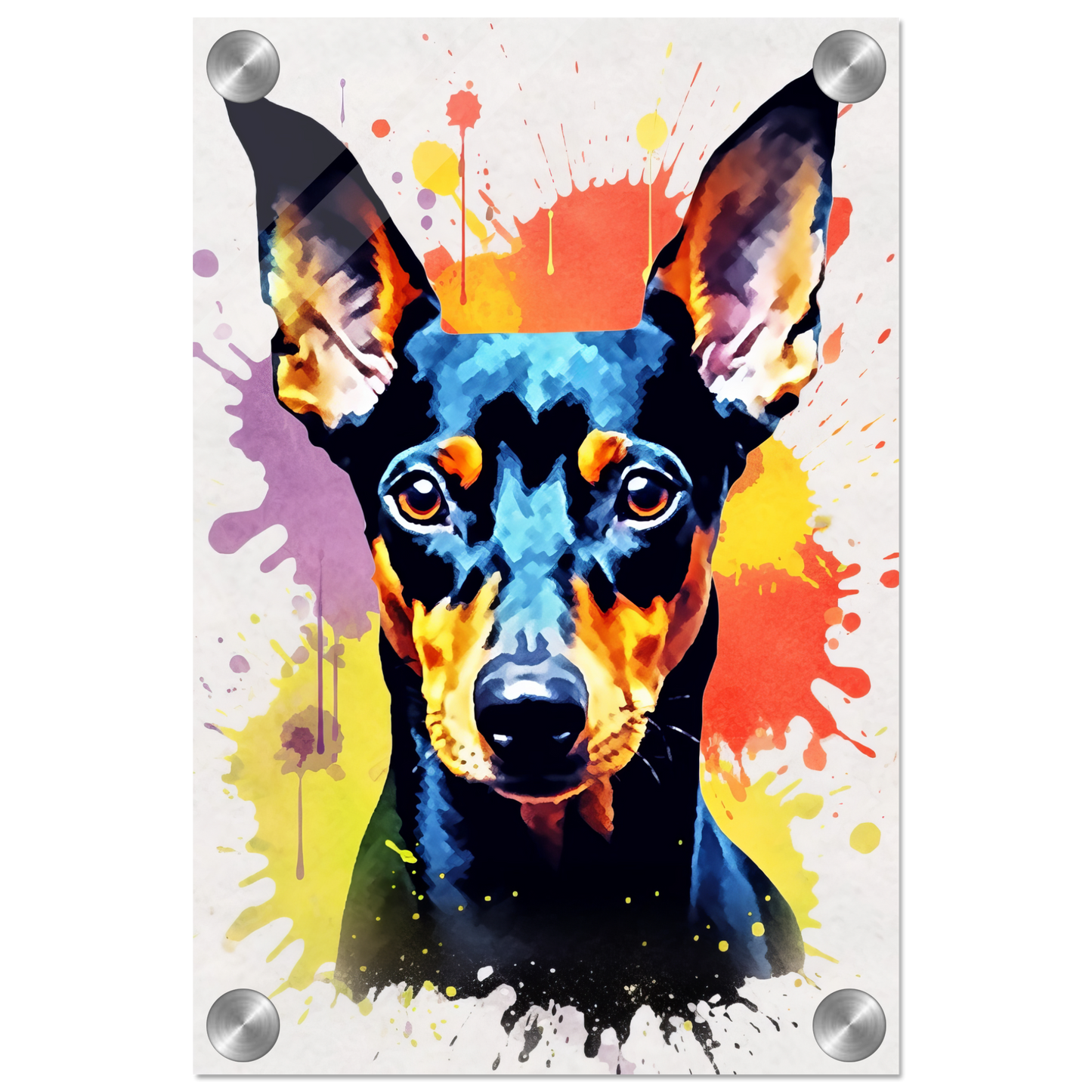 Deutscher Pinscher Pop-Art (DOG264)
