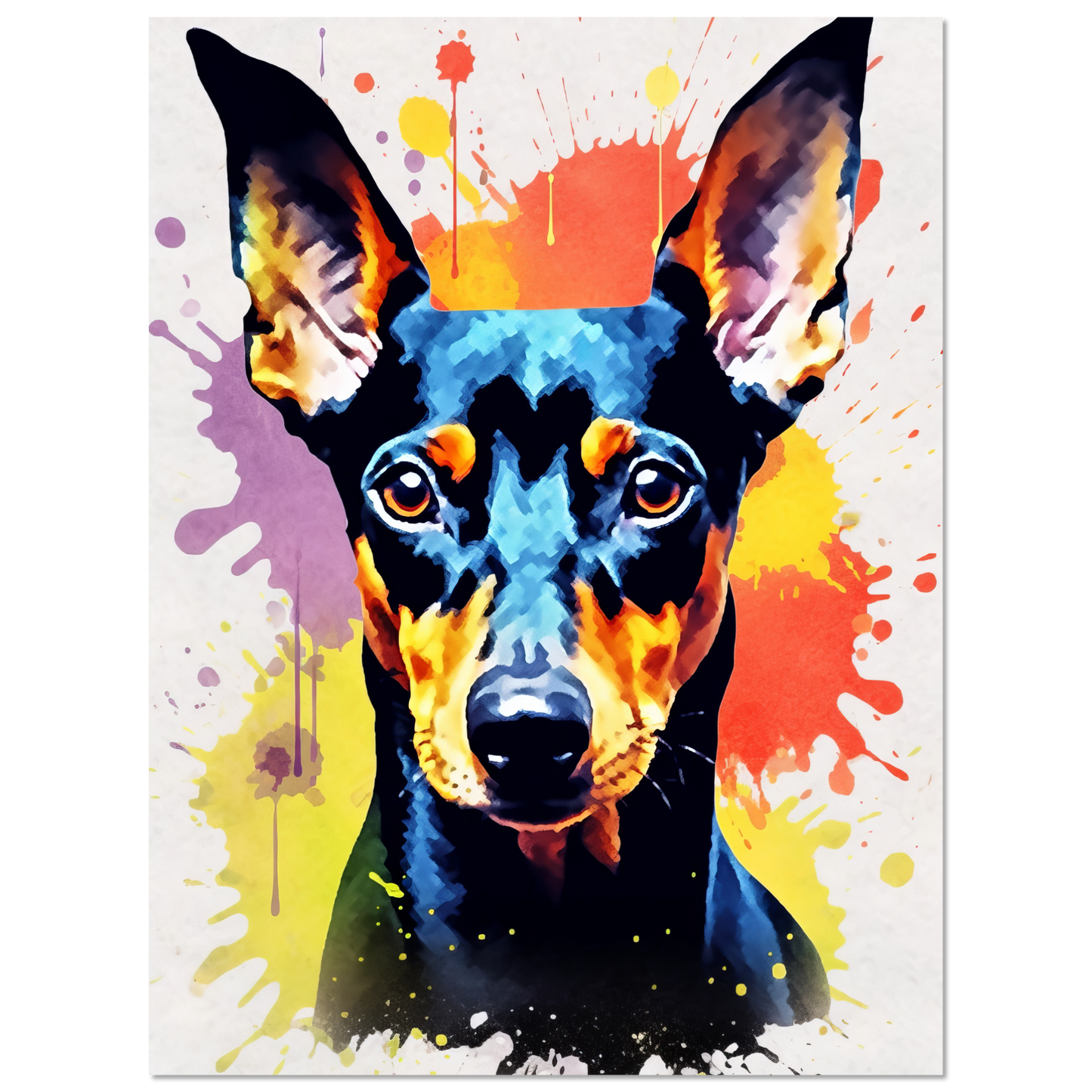 Deutscher Pinscher Pop-Art (DOG264)