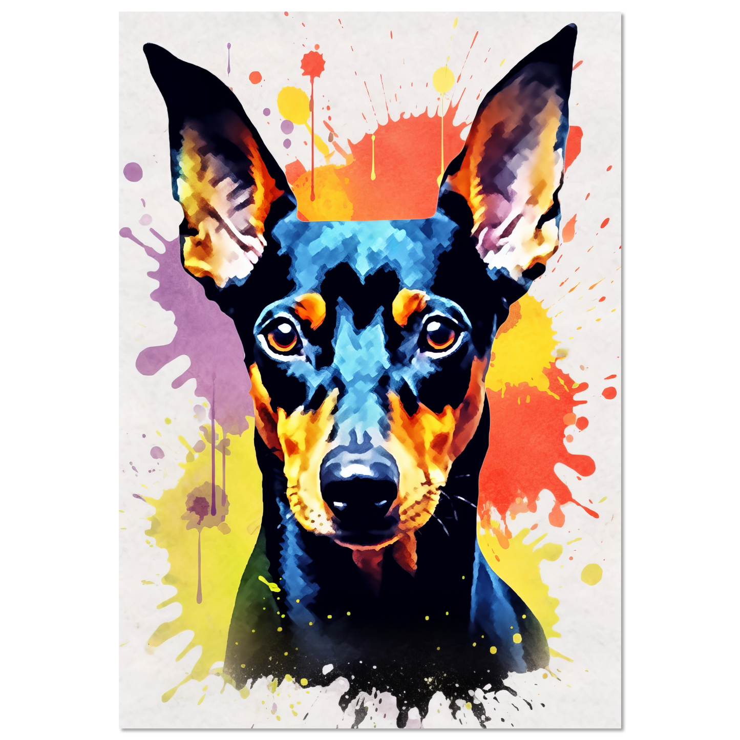 Deutscher Pinscher Pop-Art (DOG264)