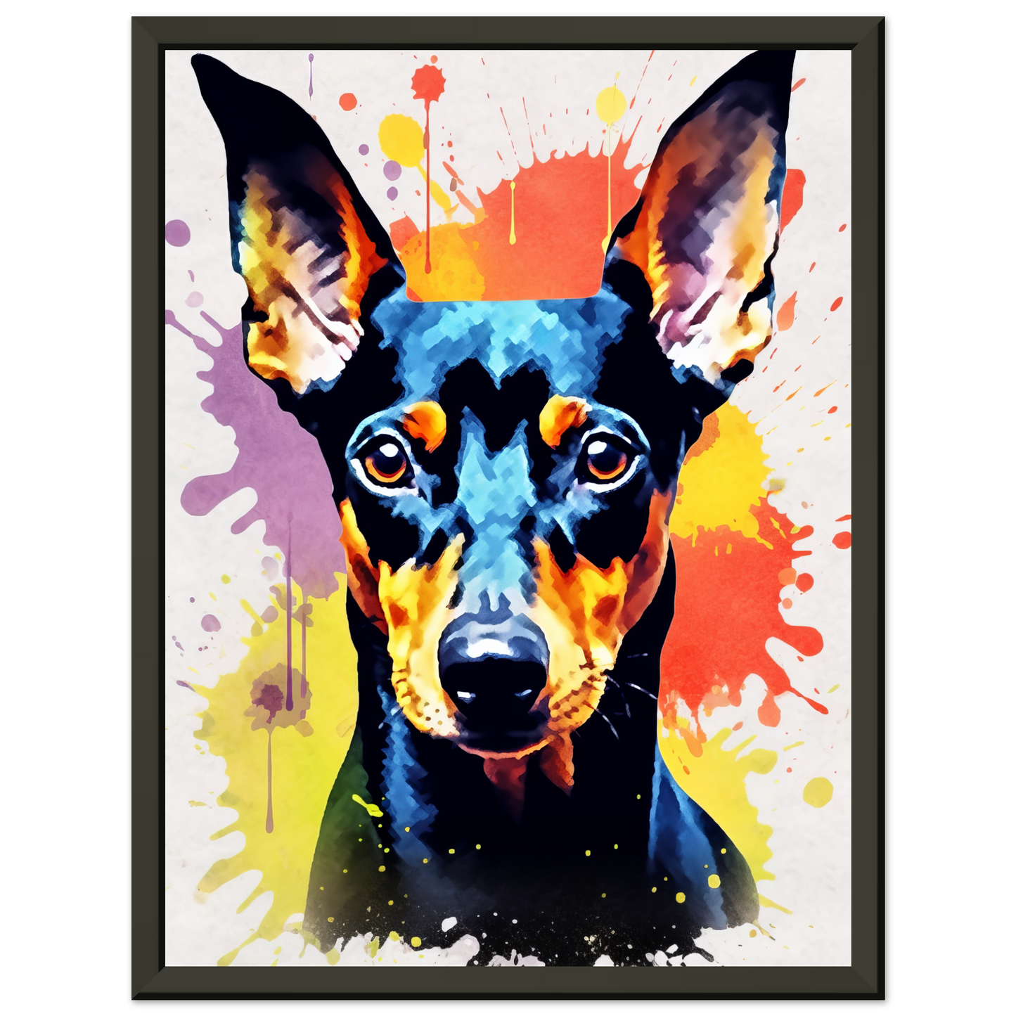 Deutscher Pinscher Pop-Art (DOG264)