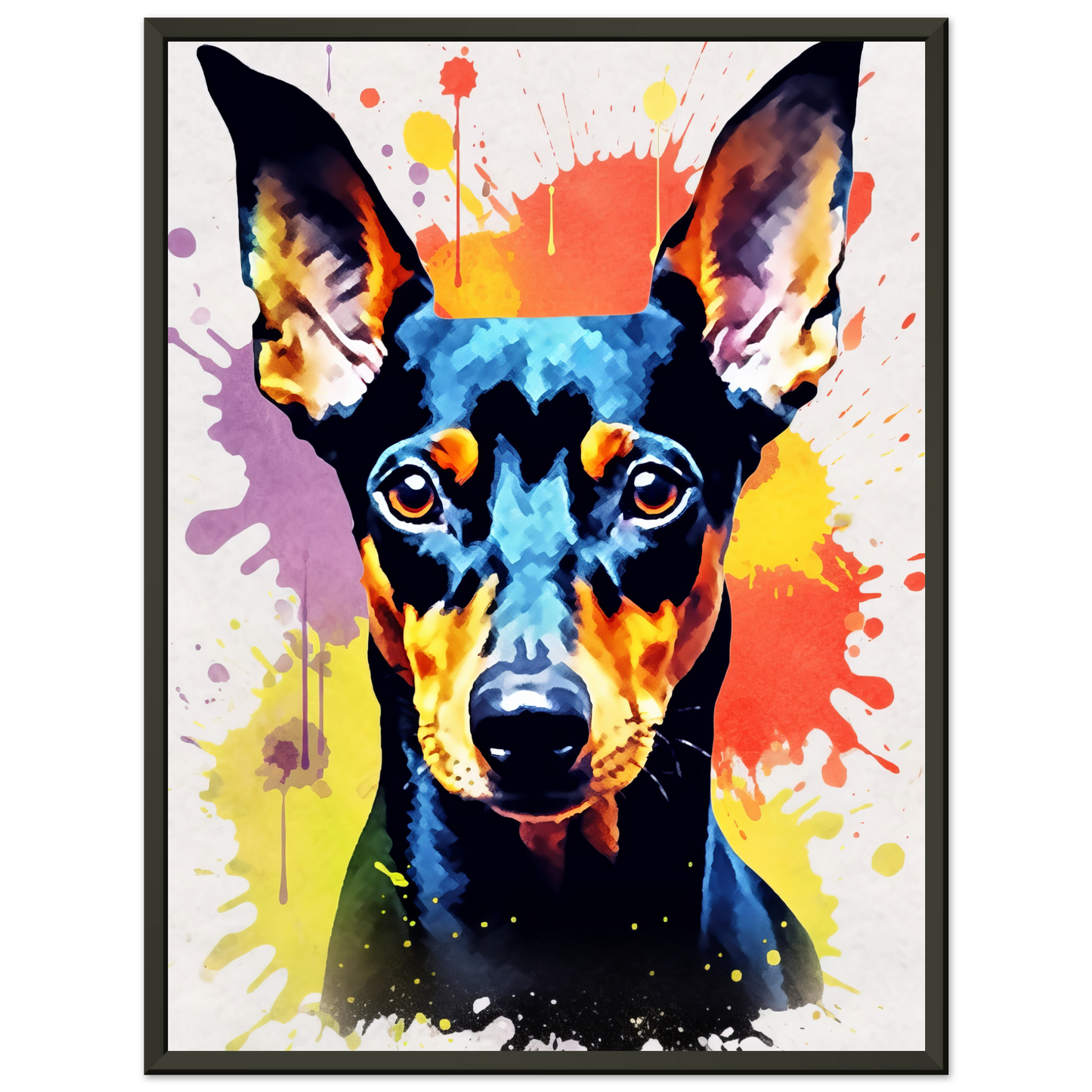 Deutscher Pinscher Pop-Art (DOG264)