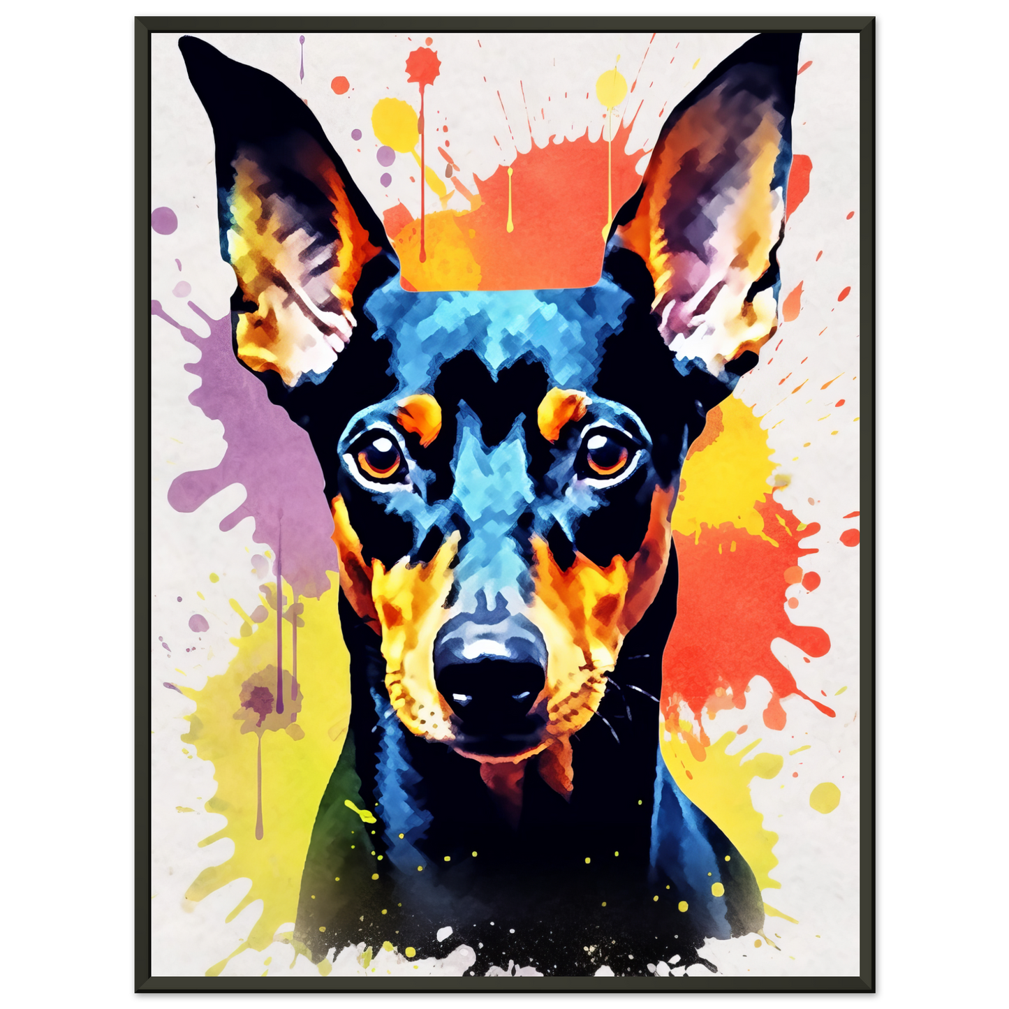 Deutscher Pinscher Pop-Art (DOG264)