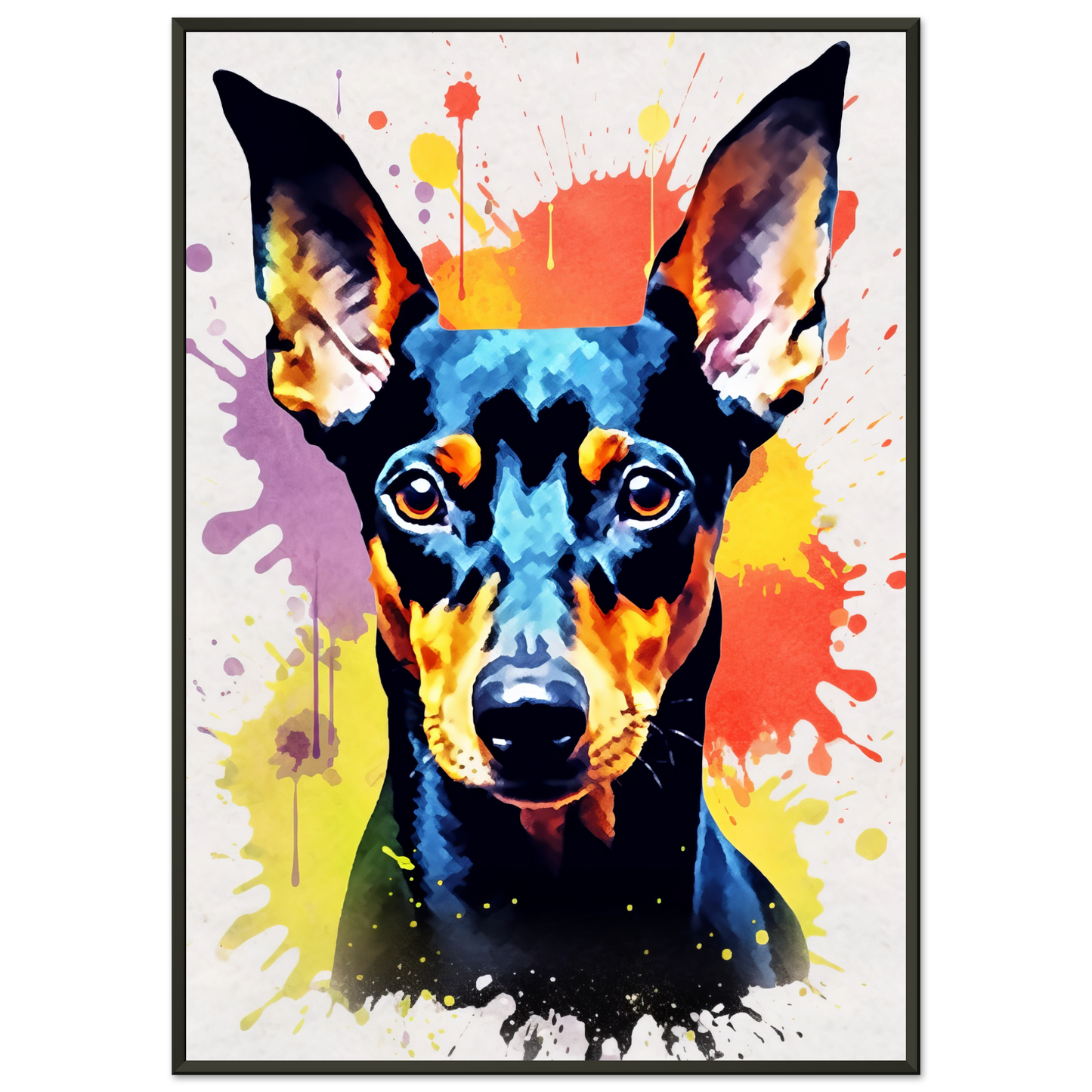 Deutscher Pinscher Pop-Art (DOG264)