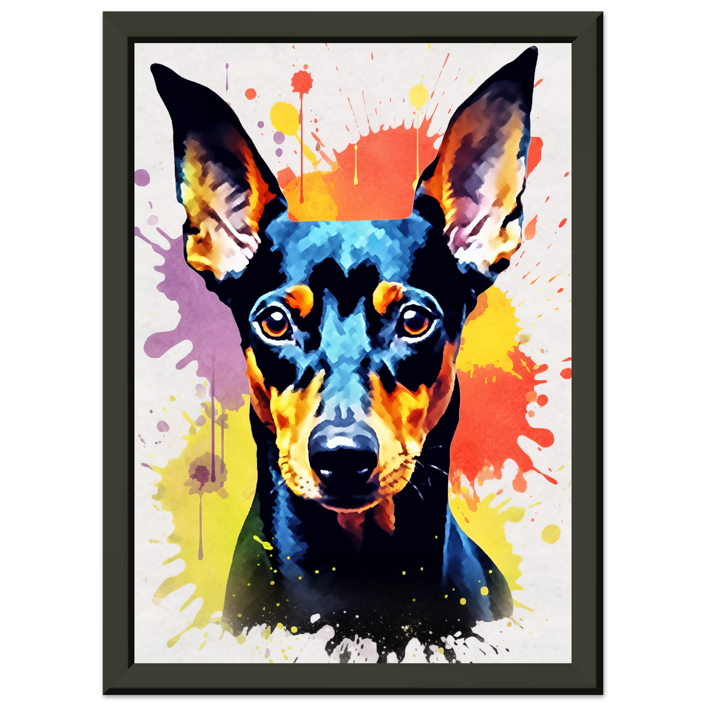 Deutscher Pinscher Pop-Art (DOG264)