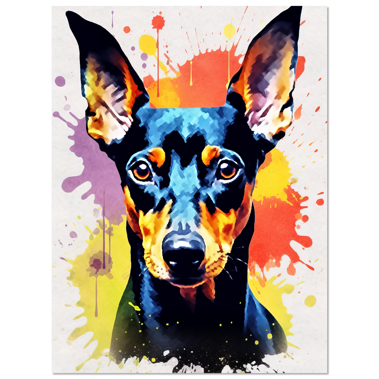 Deutscher Pinscher Pop-Art (DOG264)