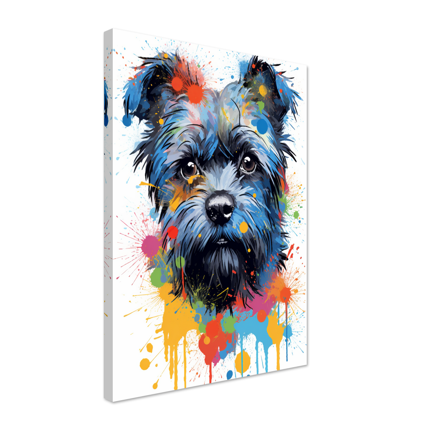 Monkey pinscher / Affenpinscher pop art (DOG269)