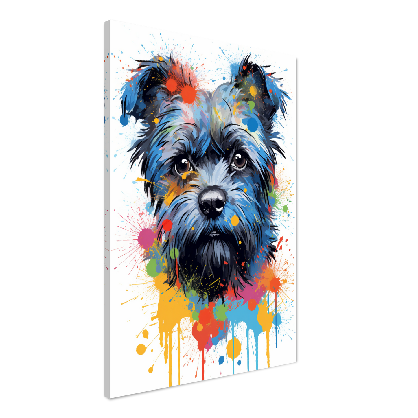 Monkey pinscher / Affenpinscher pop art (DOG269)