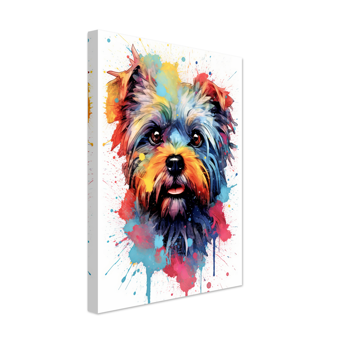 Monkey pinscher / Affenpinscher pop art (DOG270)