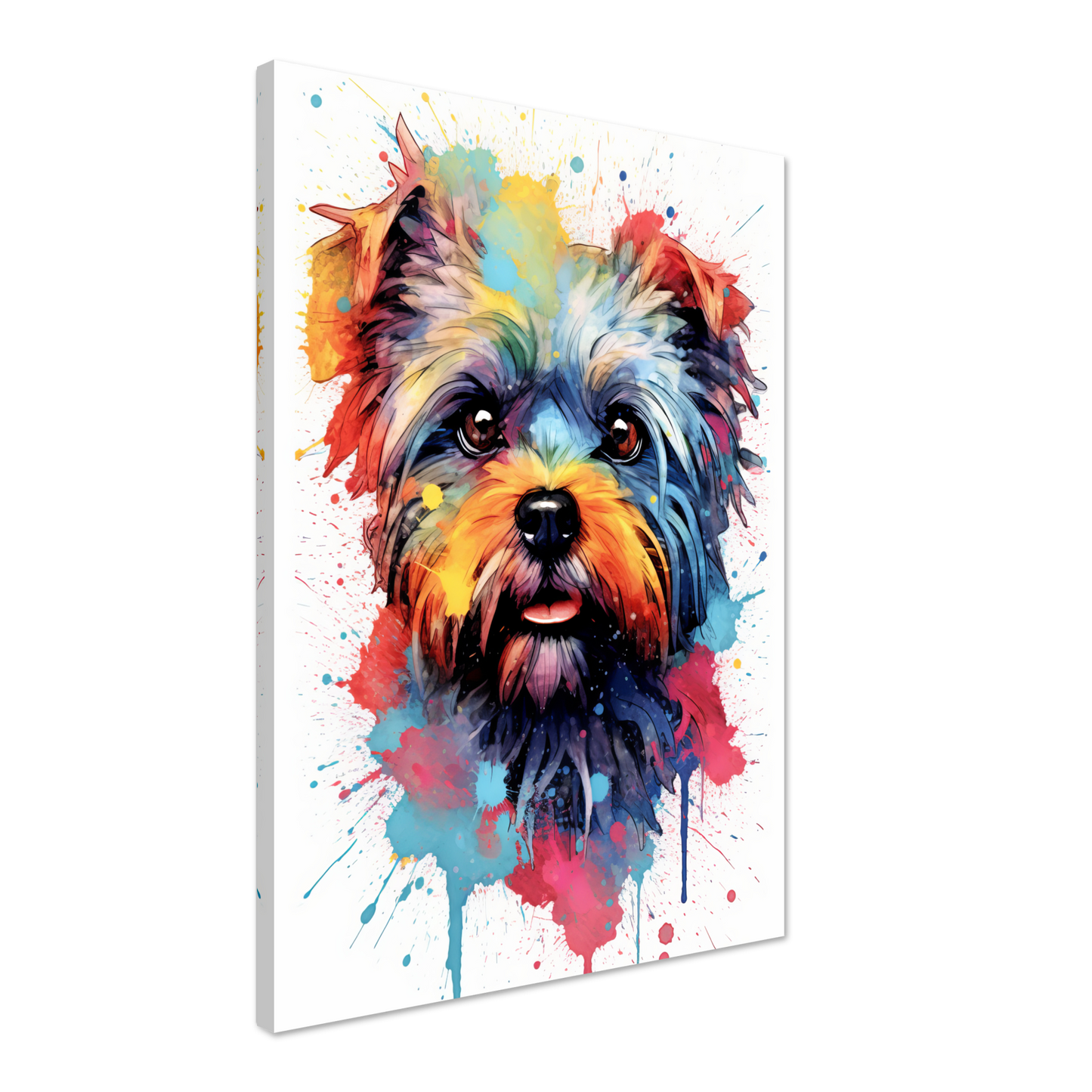 Monkey pinscher / Affenpinscher pop art (DOG270)