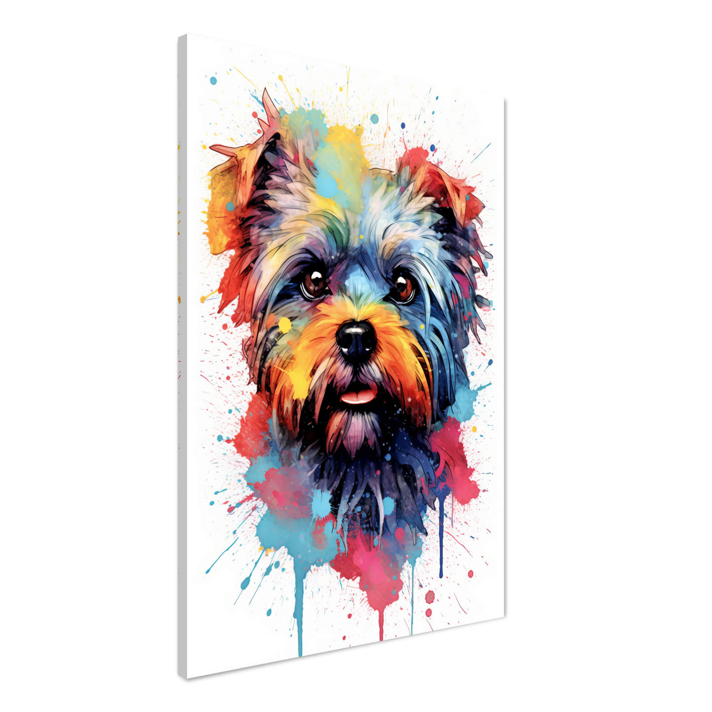 Monkey pinscher / Affenpinscher pop art (DOG270)