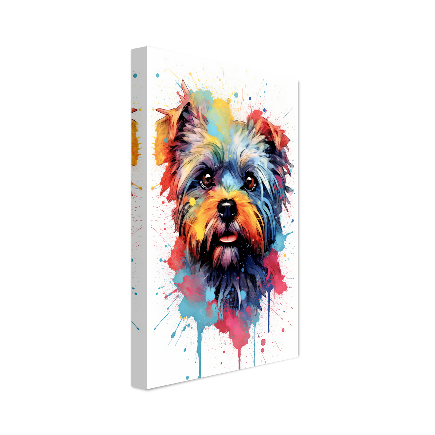 Monkey pinscher / Affenpinscher pop art (DOG270)