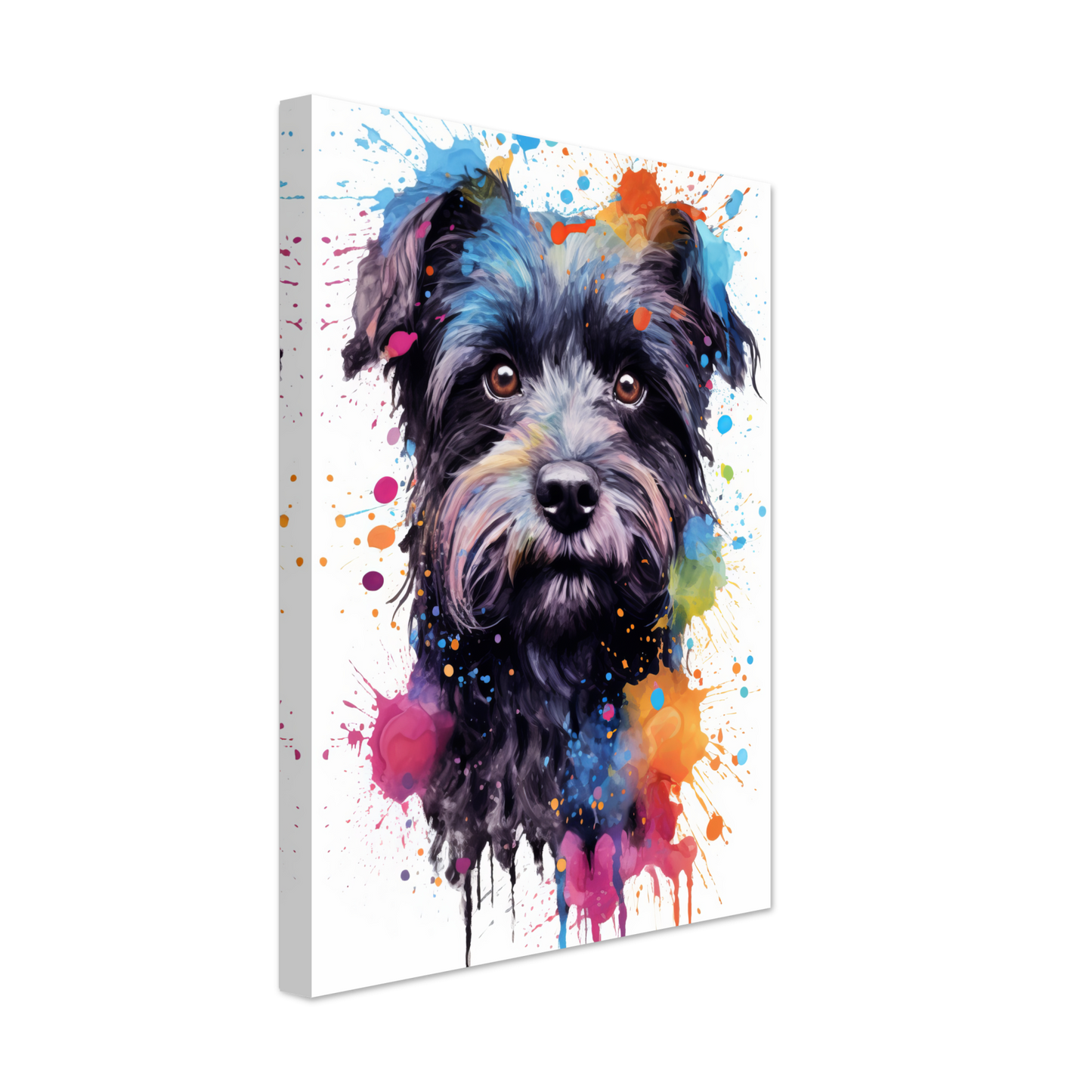 Monkey pinscher / Affenpinscher pop art (DOG272)