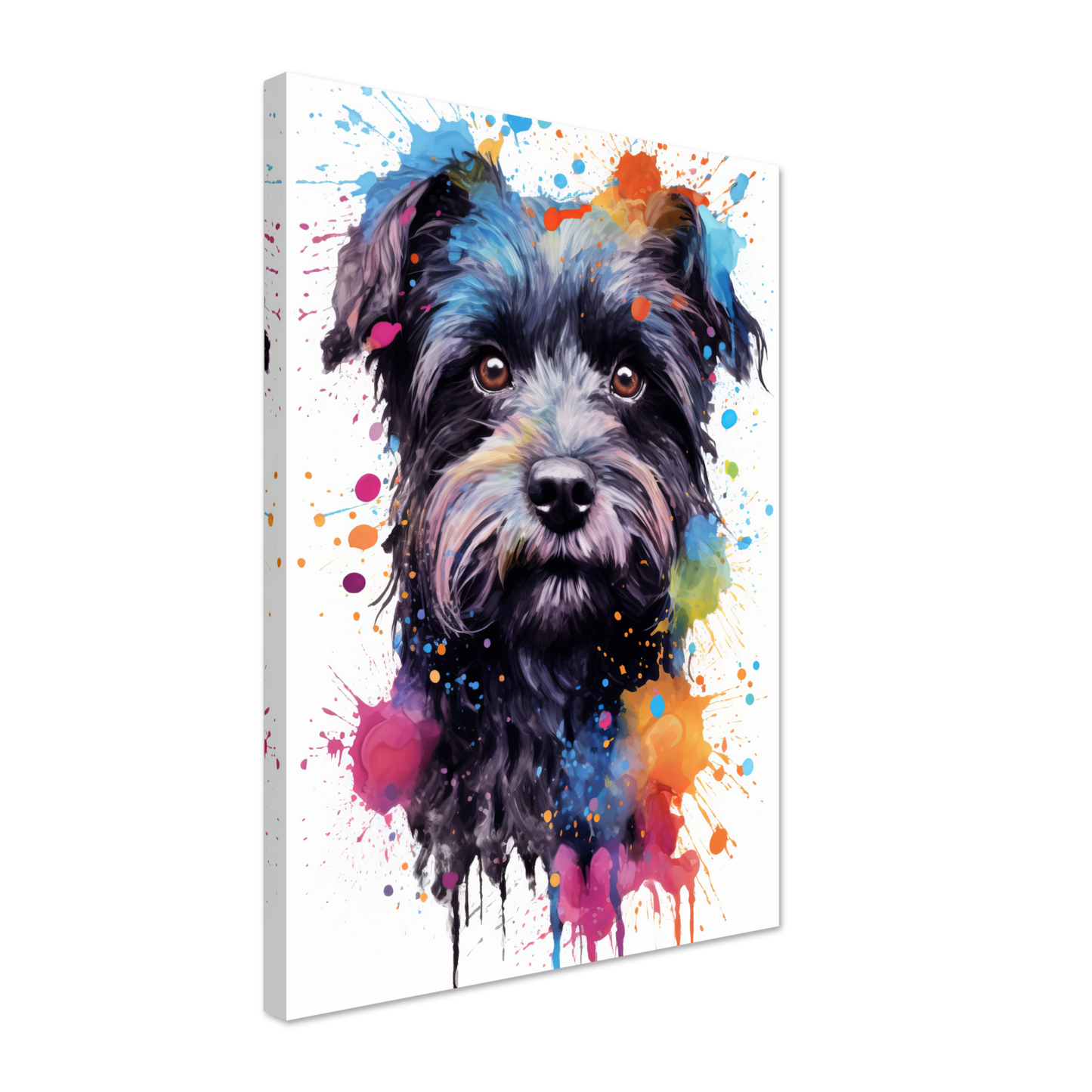 Monkey pinscher / Affenpinscher pop art (DOG272)