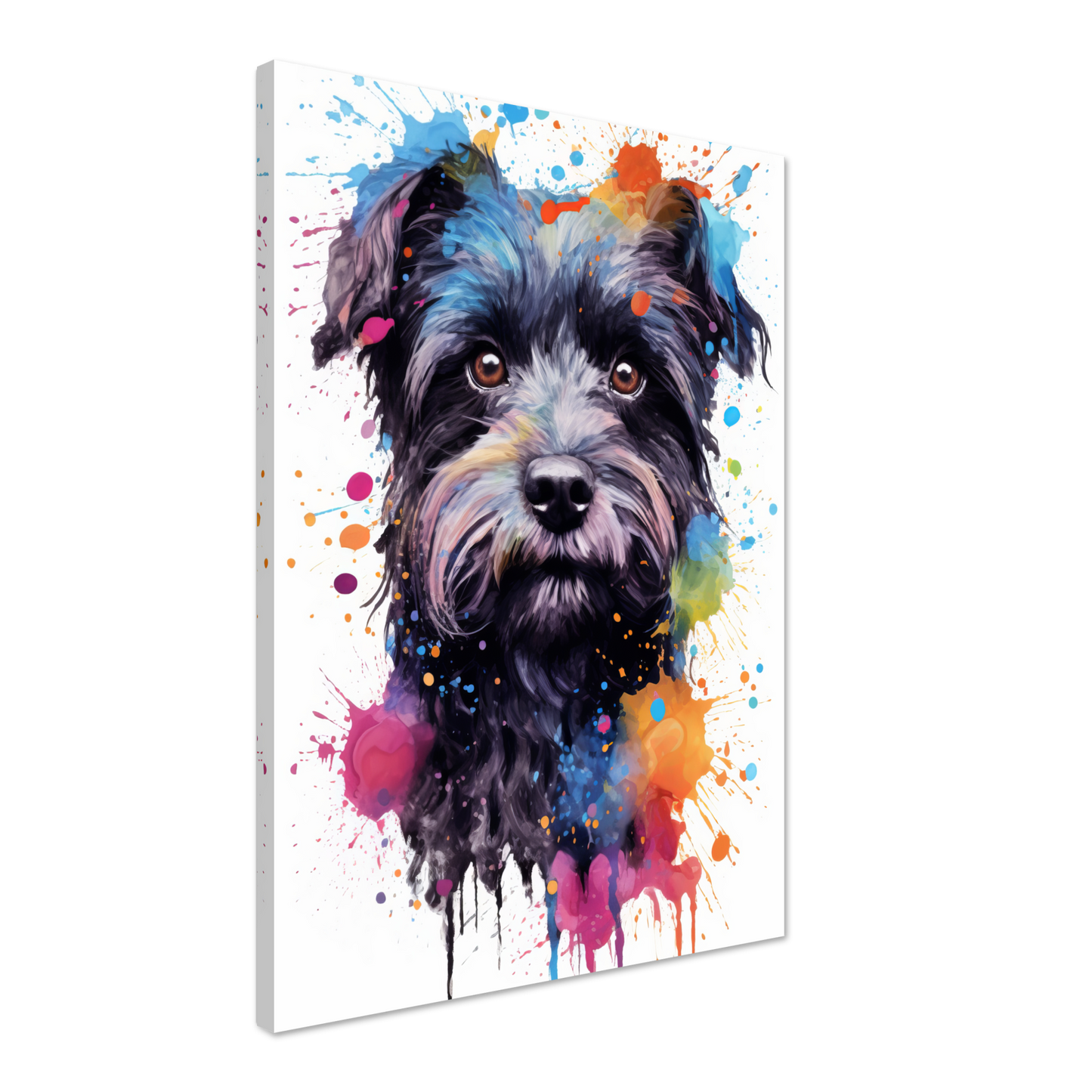 Monkey pinscher / Affenpinscher pop art (DOG272)