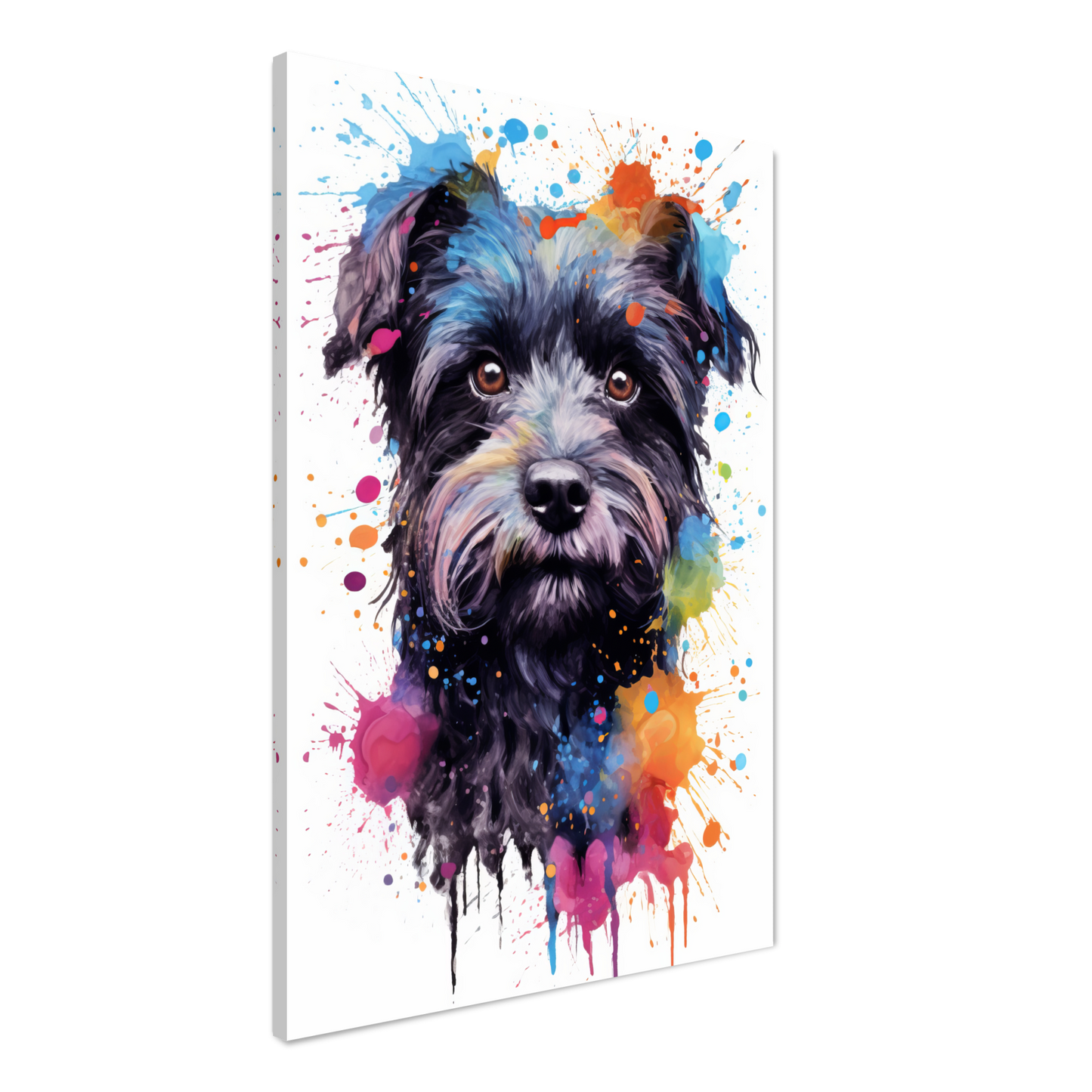 Monkey pinscher / Affenpinscher pop art (DOG272)