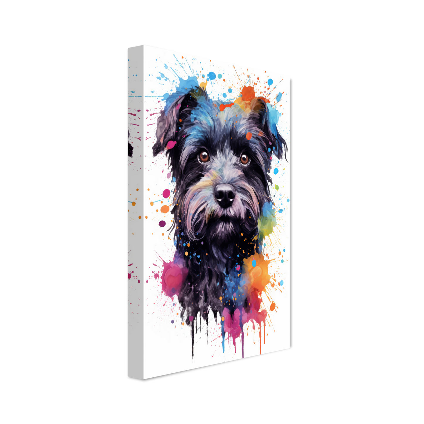 Monkey pinscher / Affenpinscher pop art (DOG272)