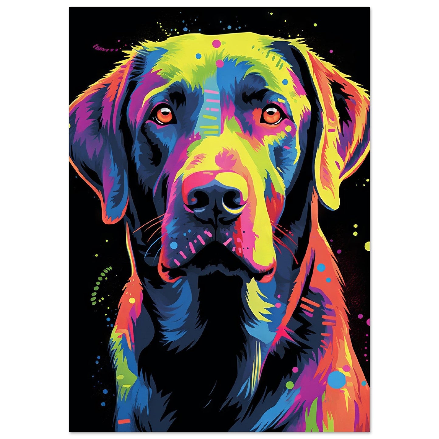 Labrador Hund Pop-Art (DOG03)