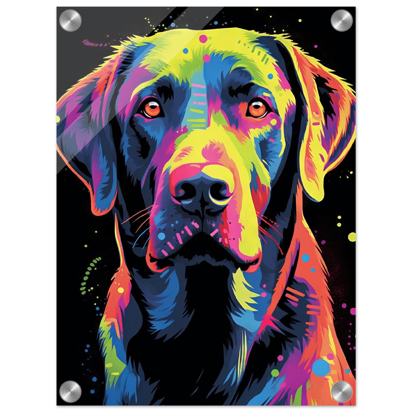 Labrador Hund Pop-Art (DOG03)