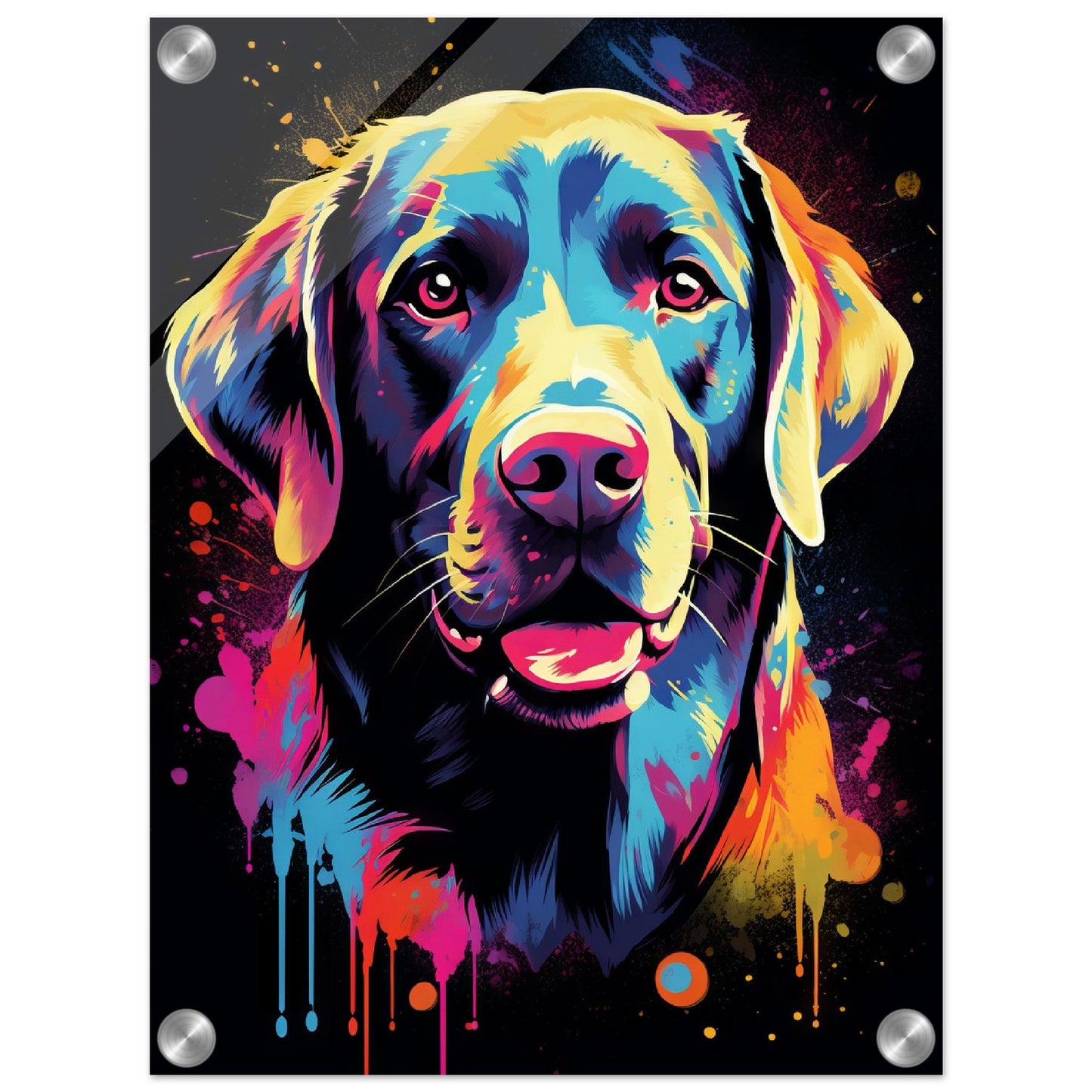 Labrador Hund Pop-Art (DOG01)