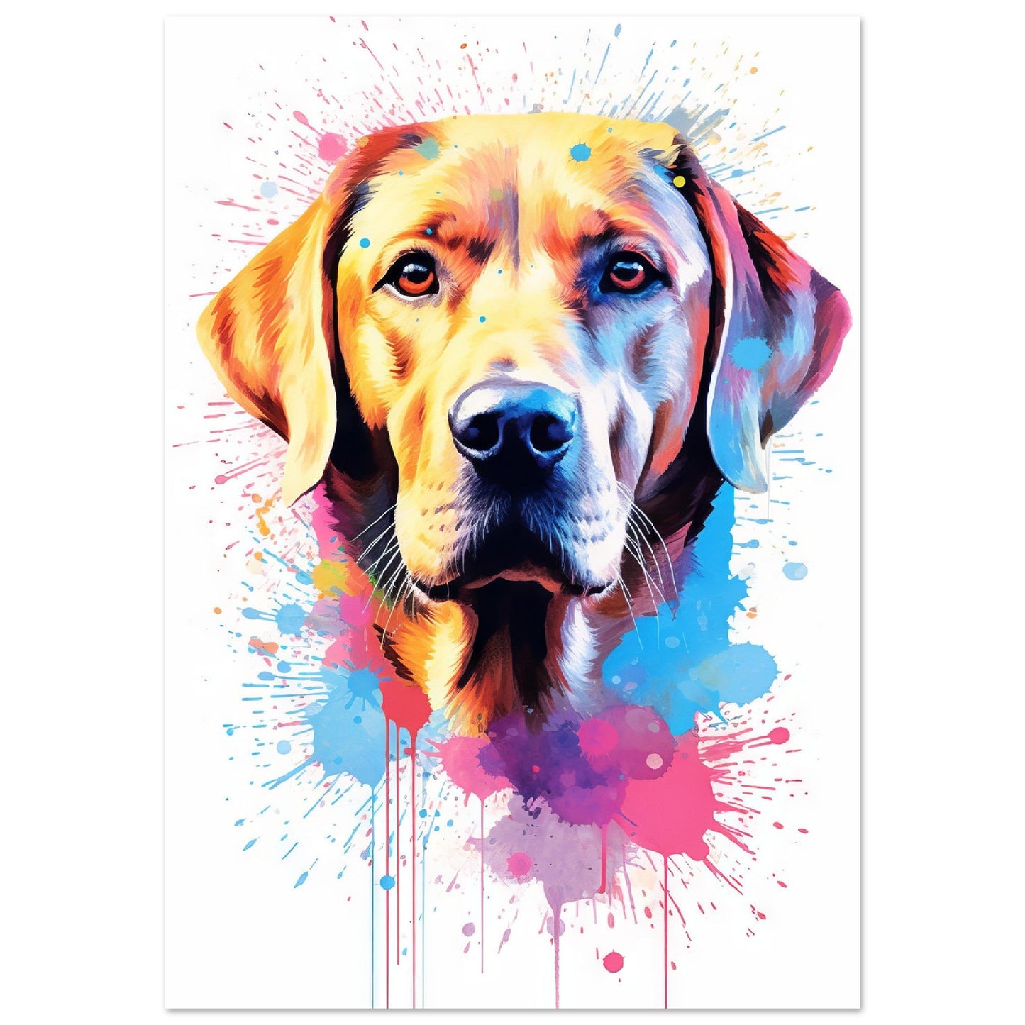 Labrador Hund Pop-Art (DOG05)