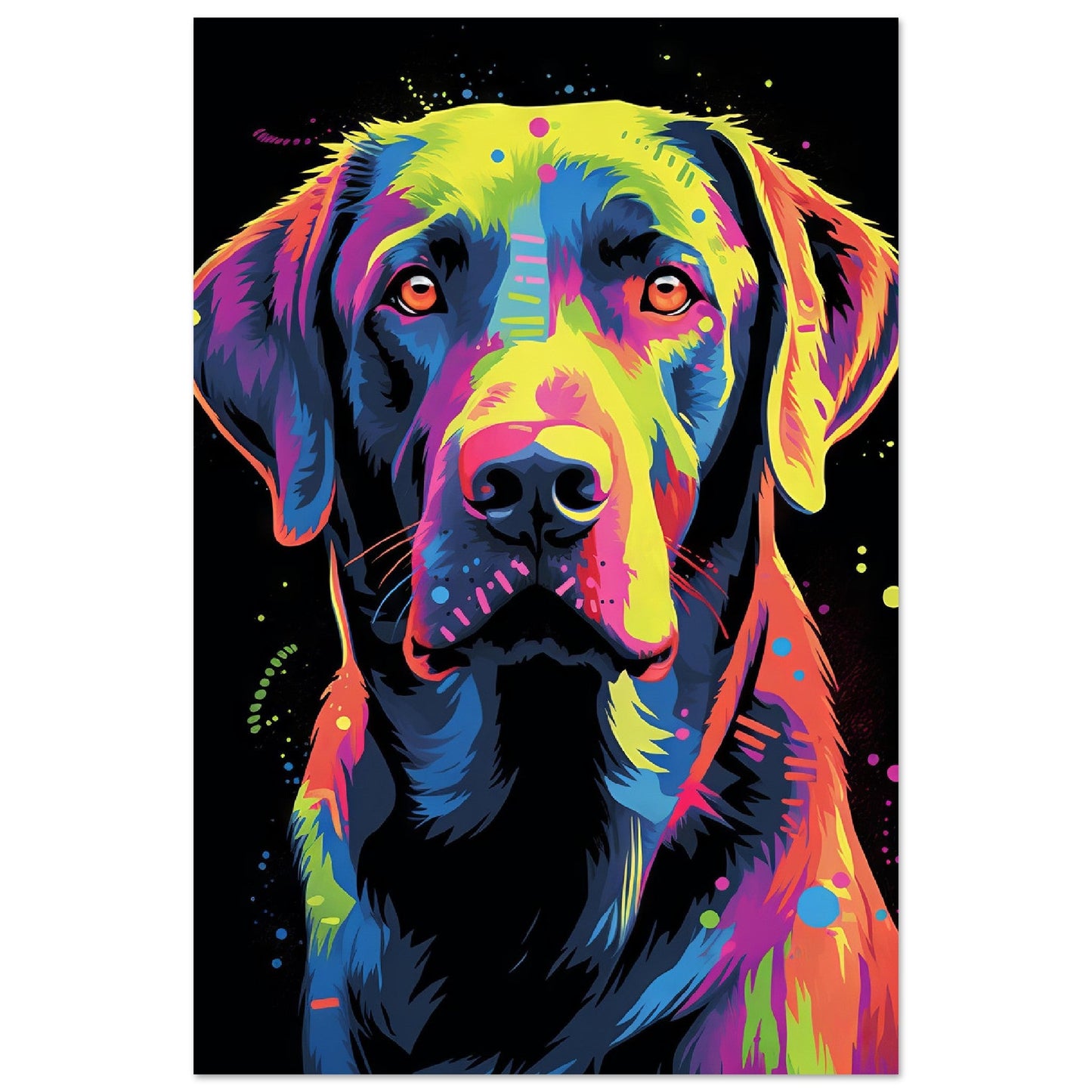 Labrador Hund Pop-Art (DOG03)