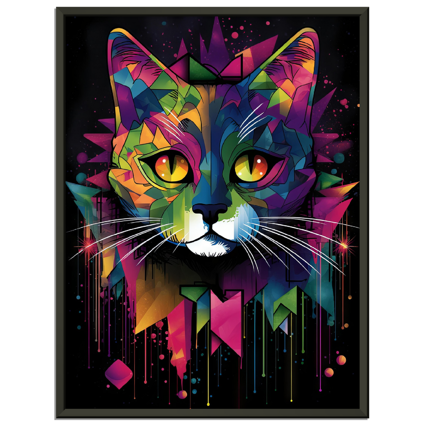 Domestic cat pop art (CAT03)