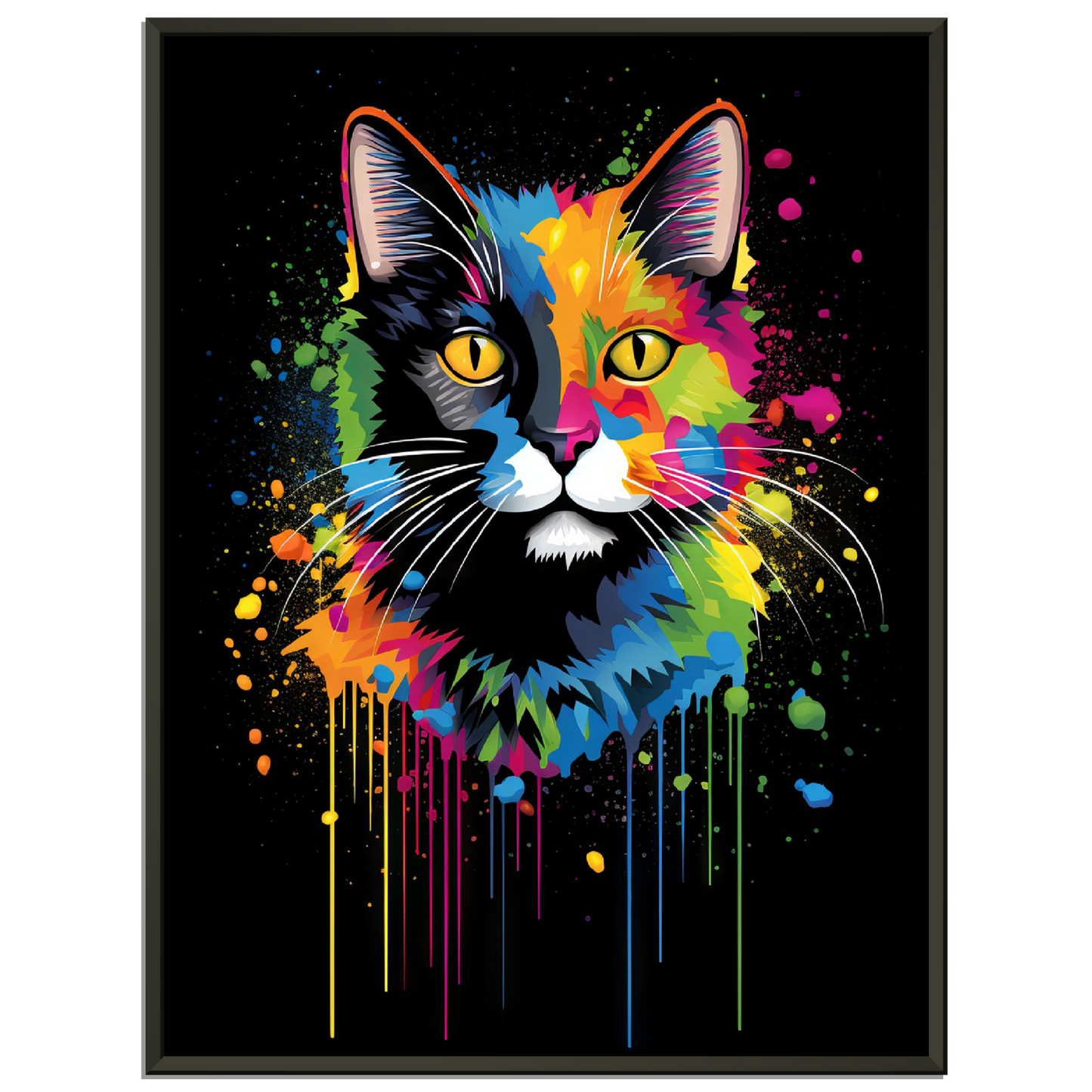 Domestic cat pop art (CAT04)