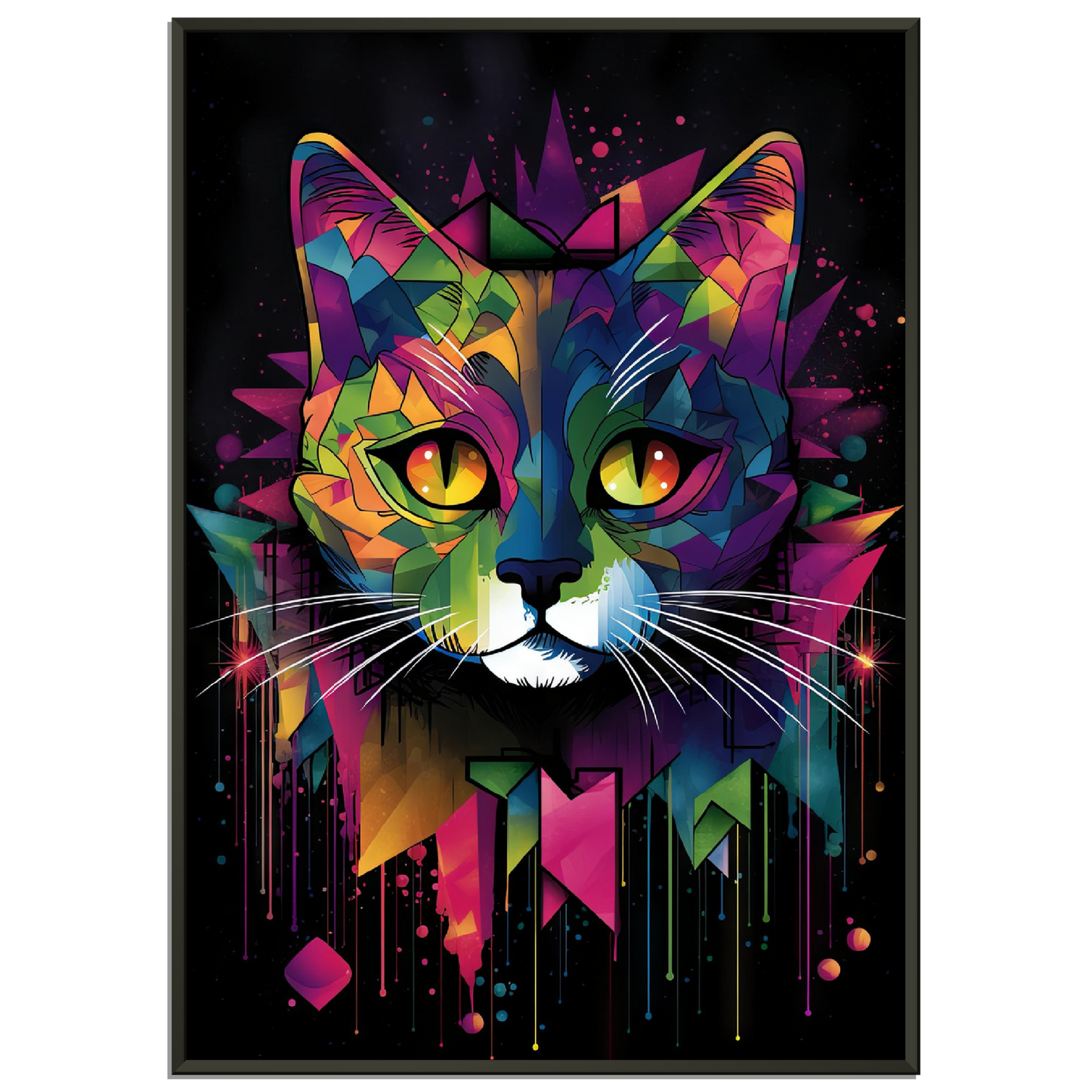Domestic cat pop art (CAT03)