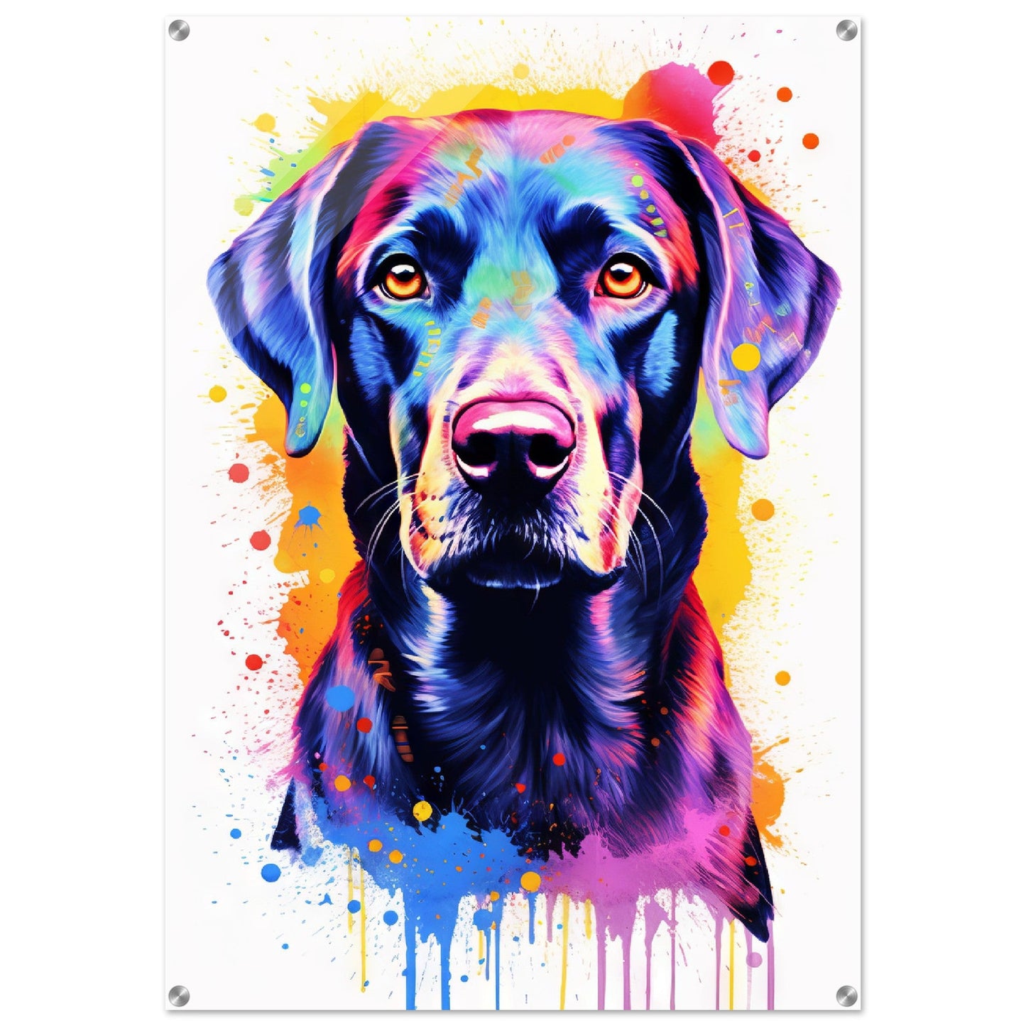 Labrador Hund Pop-Art (DOG06)