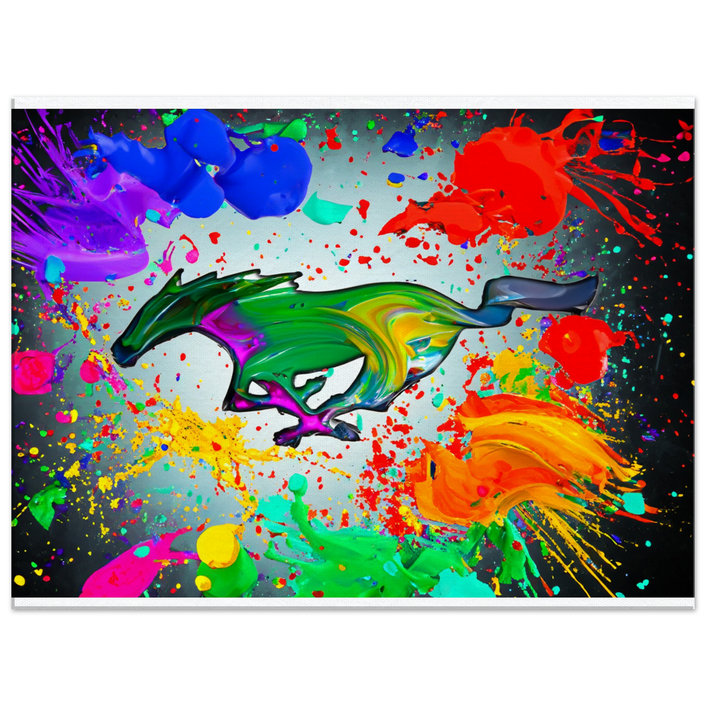Ford Mustang Running Pony Logo Emblem Pop-Art (MUSTANG21)