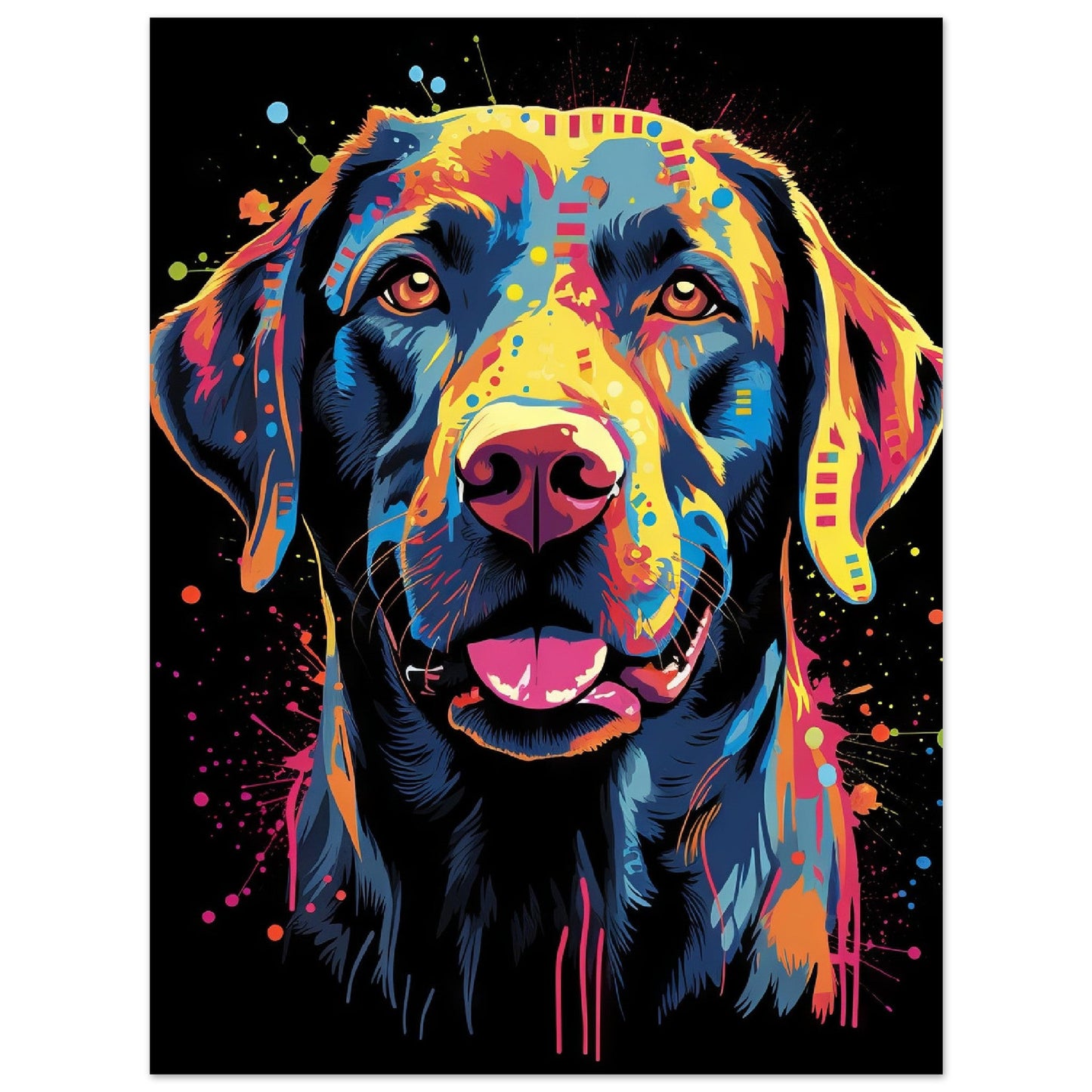 Labrador Hund Pop-Art (DOG02)