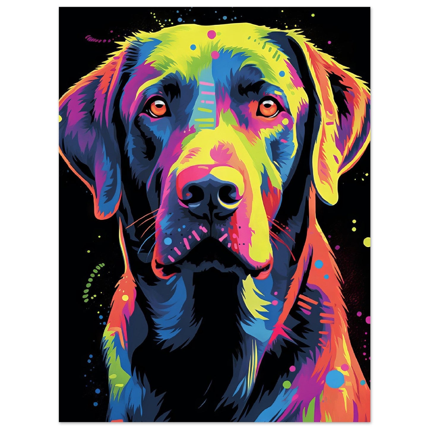 Labrador Hund Pop-Art (DOG03)