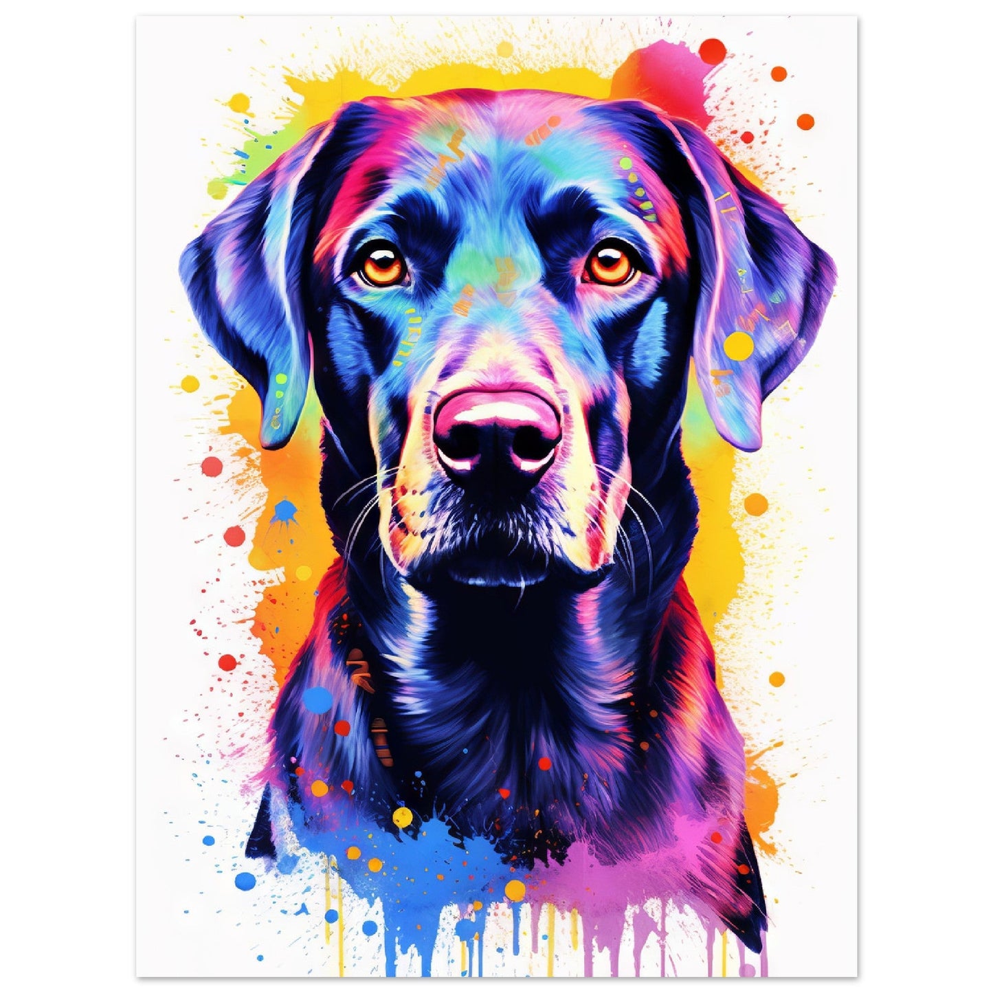 Labrador Hund Pop-Art (DOG06)