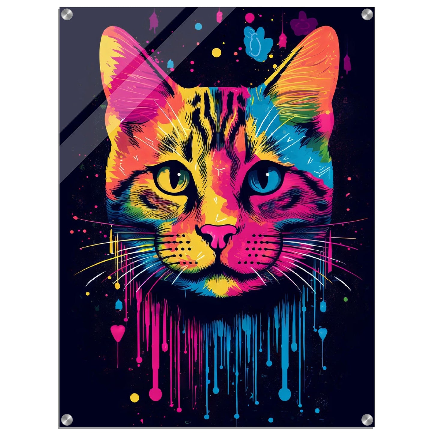 Katze (Hauskatze) Pop-Art (CAT01)