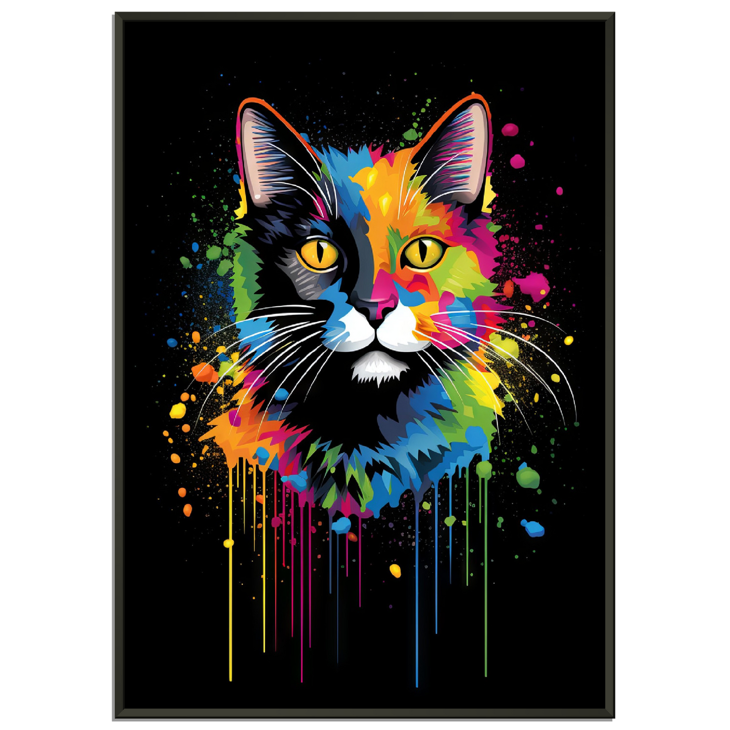 Domestic cat pop art (CAT04)