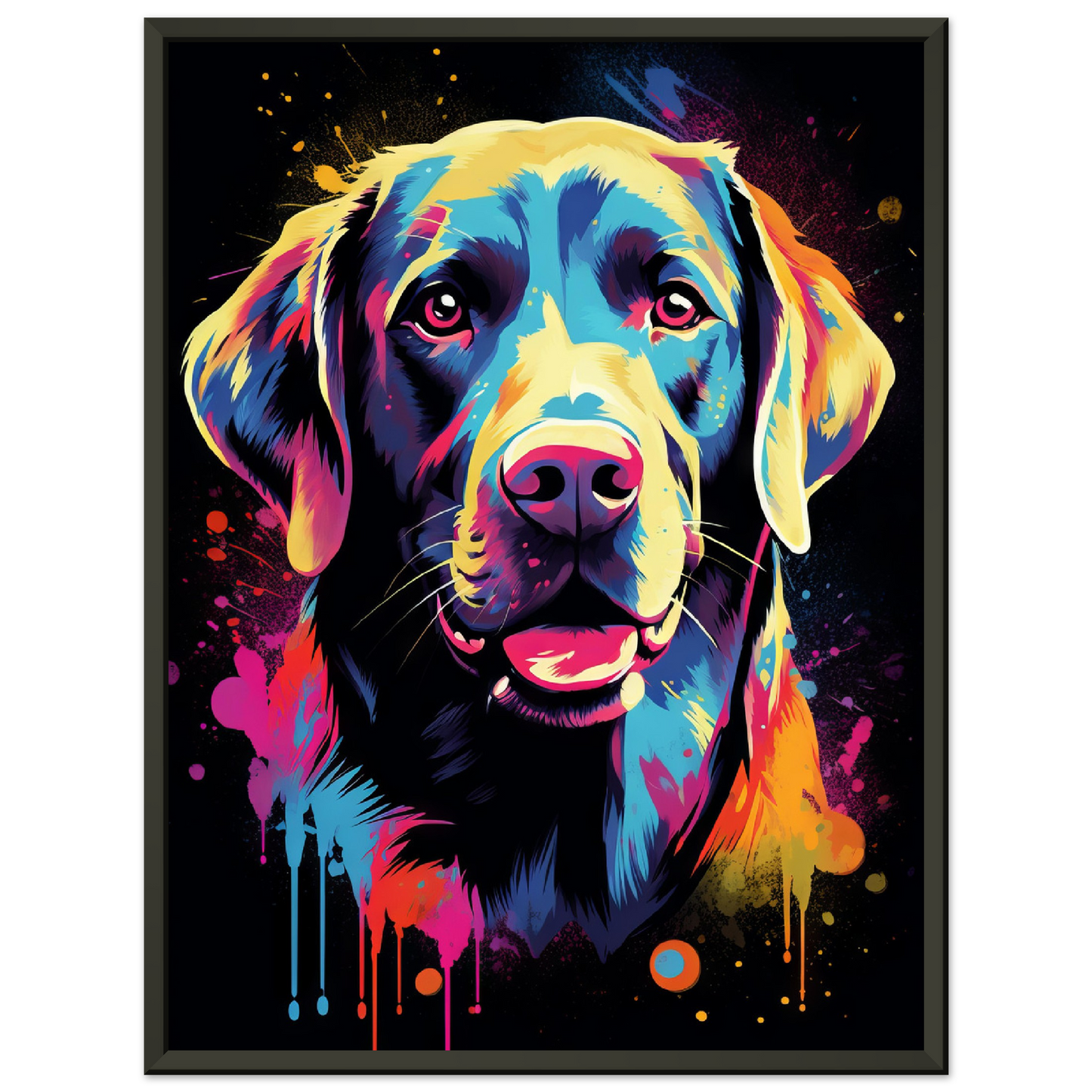 Labrador Hund Pop-Art (DOG01)