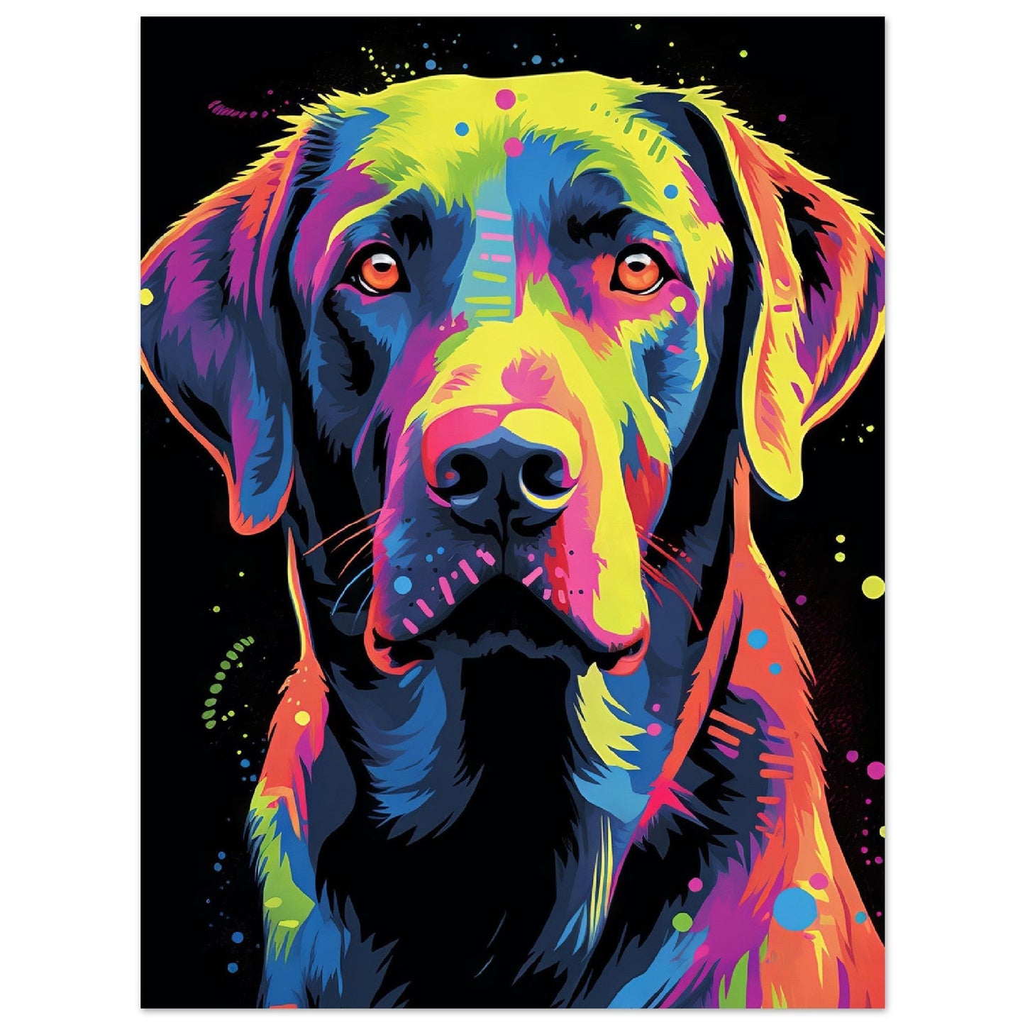 Labrador Hund Pop-Art (DOG03)
