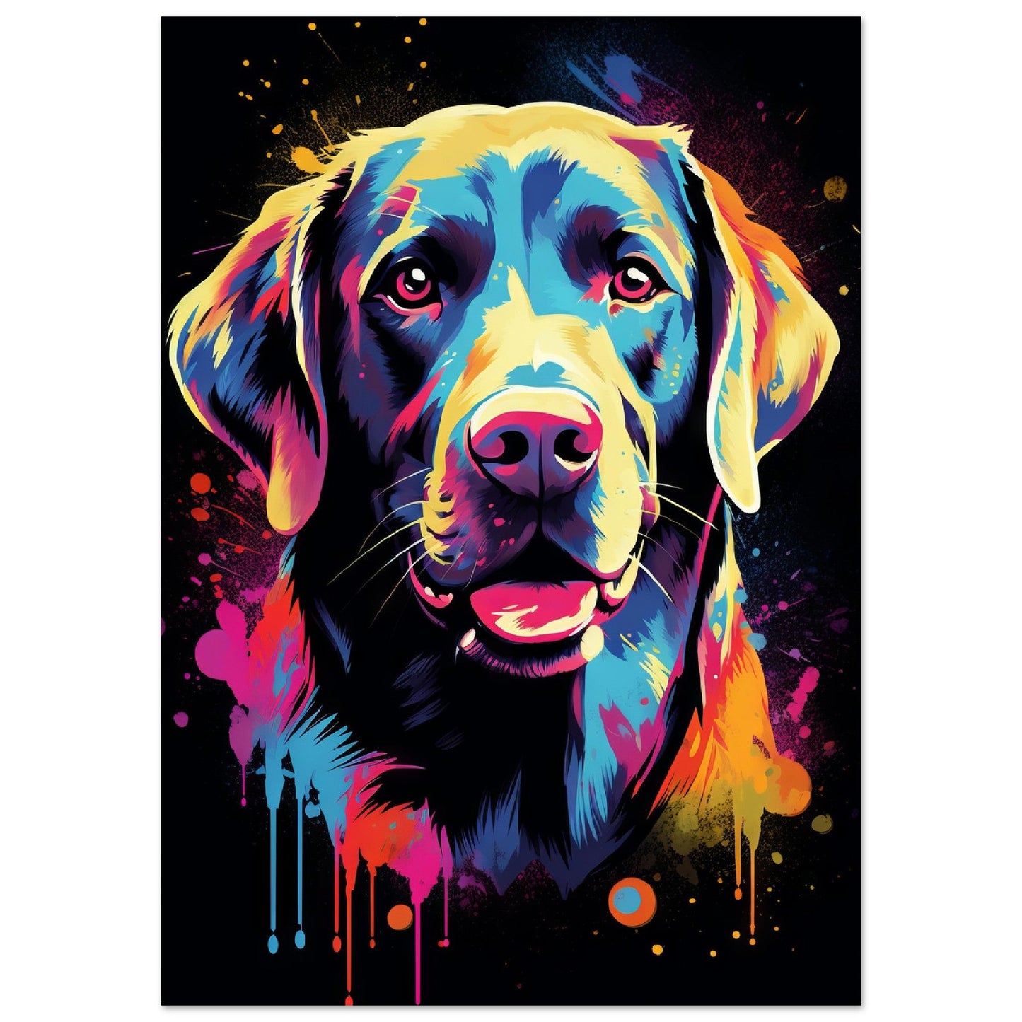 Labrador Hund Pop-Art (DOG01)