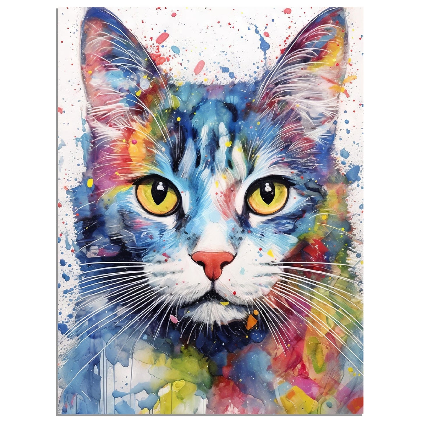 Domestic cat pop art (CAT05)