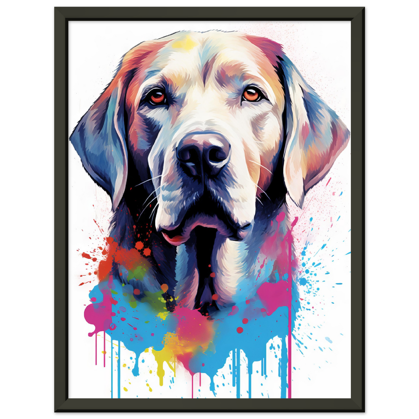 Labrador Hund Pop-Art (DOG07)