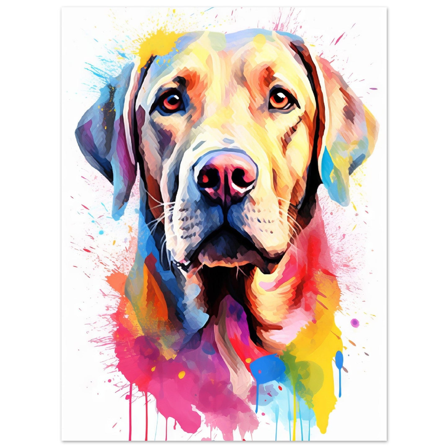 Labrador Hund Pop-Art (DOG08)