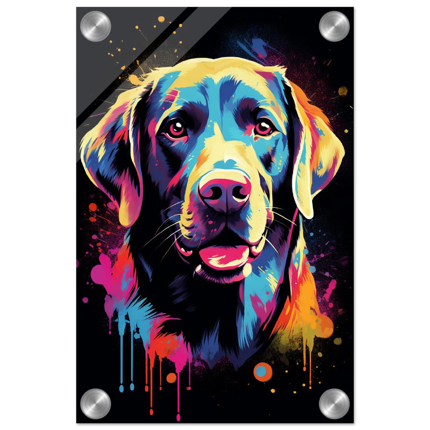 Labrador Hund Pop-Art (DOG01)