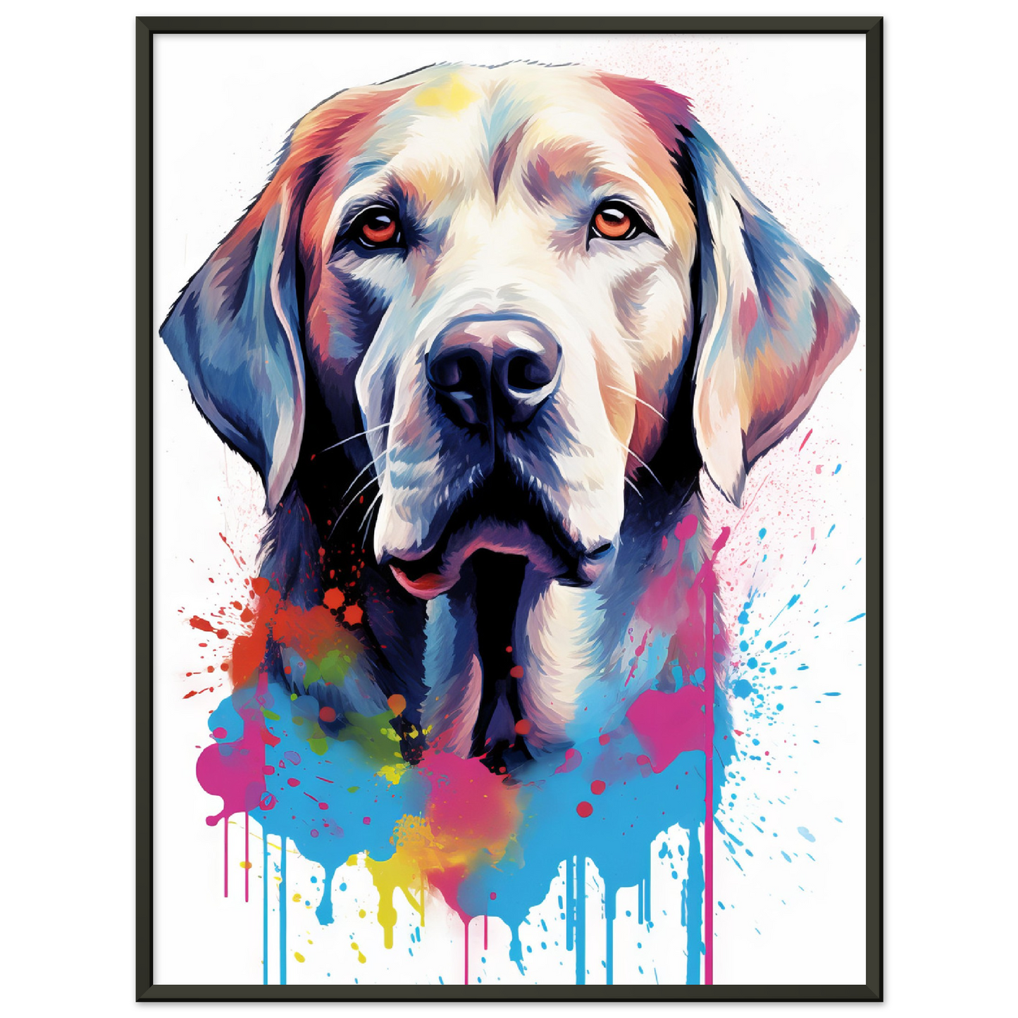 Labrador Hund Pop-Art (DOG07)