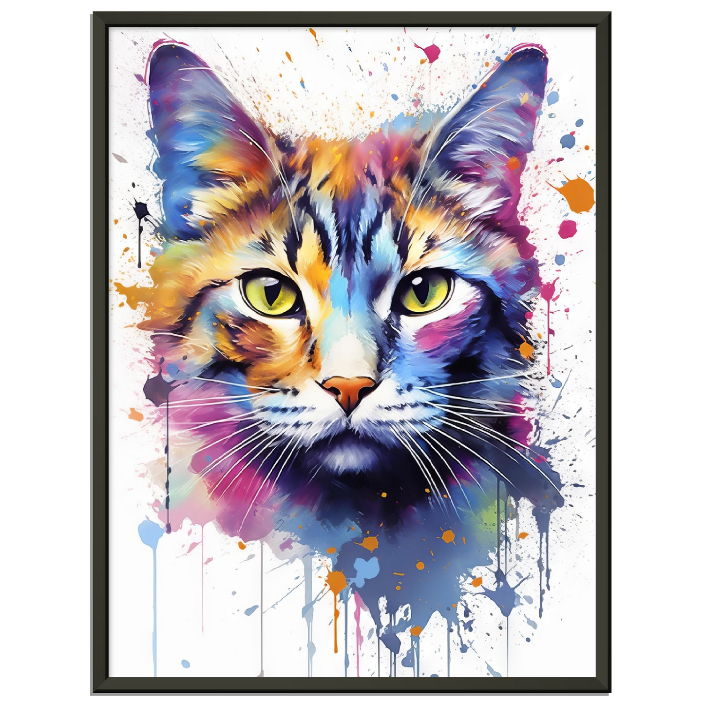 Domestic cat pop art (CAT07)