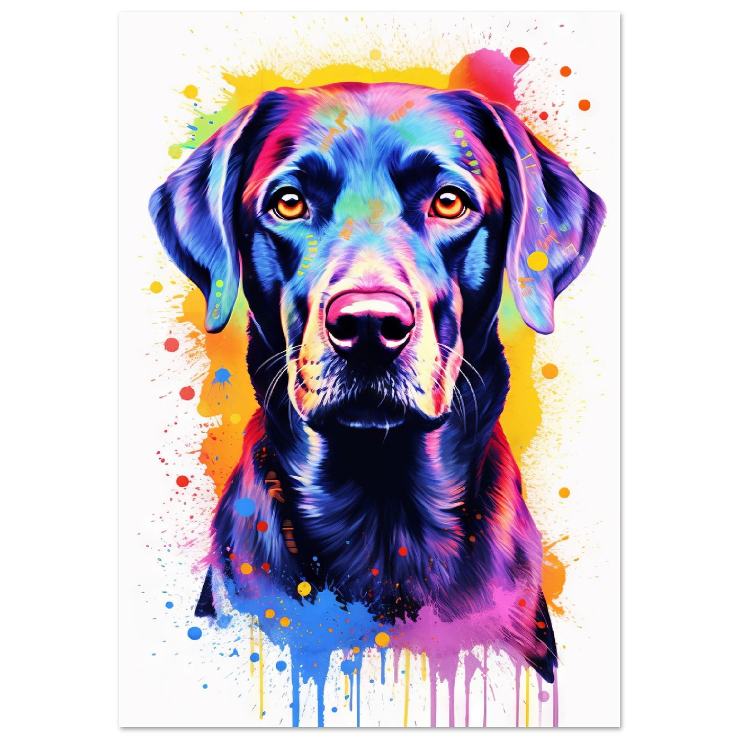 Labrador Hund Pop-Art (DOG06)