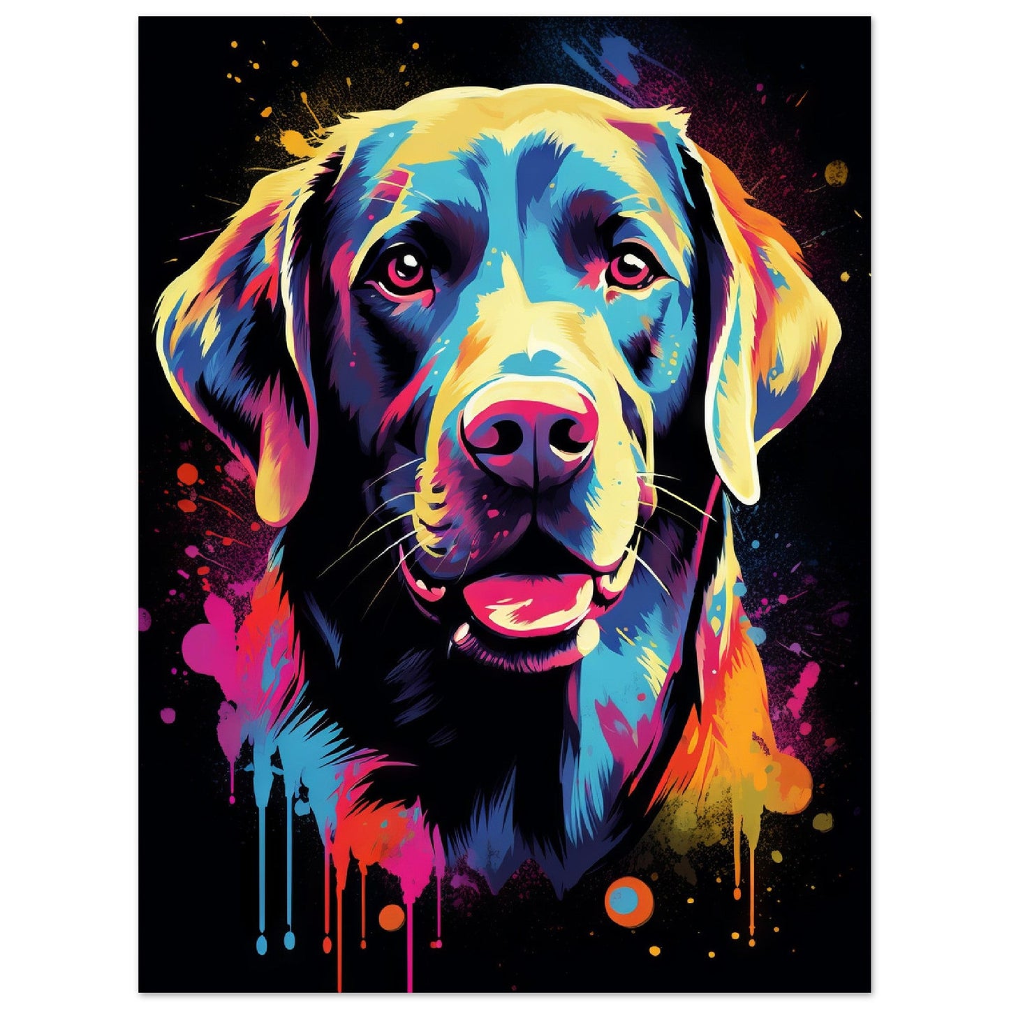 Labrador Hund Pop-Art (DOG01)