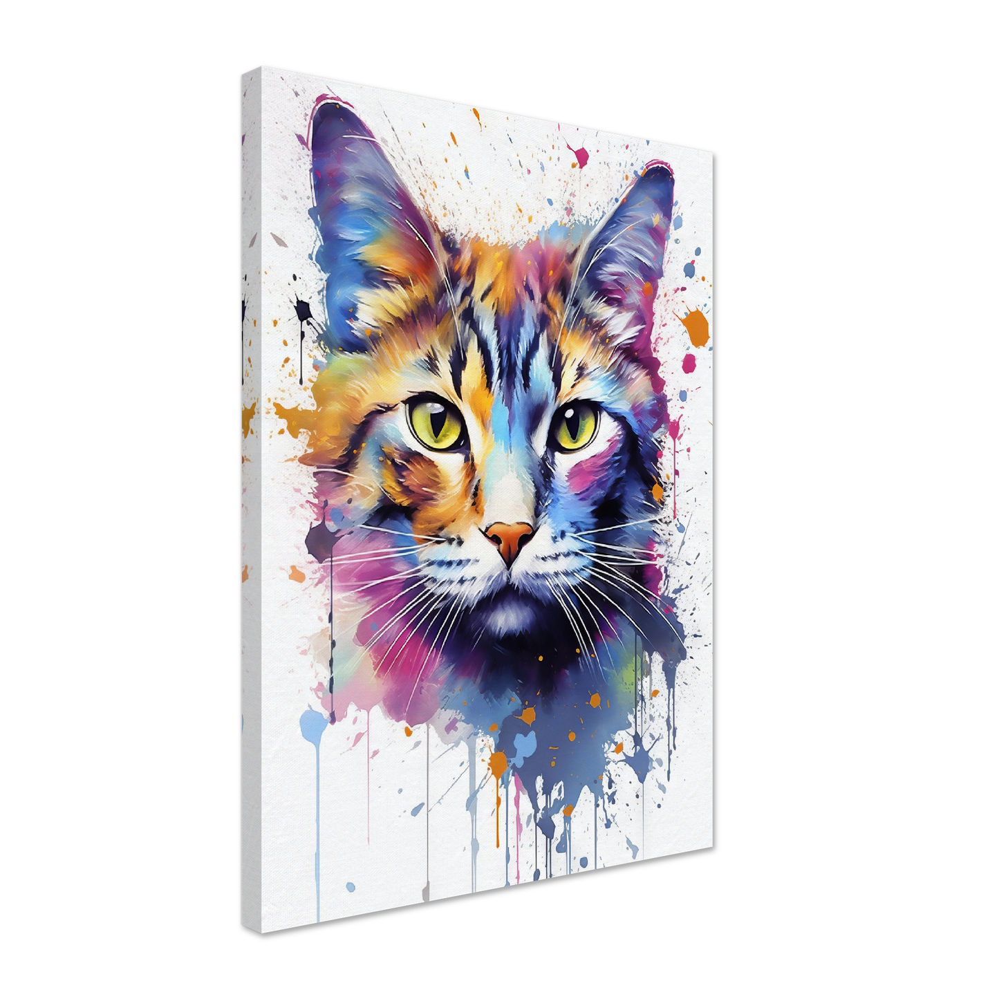 Domestic cat pop art (CAT07)